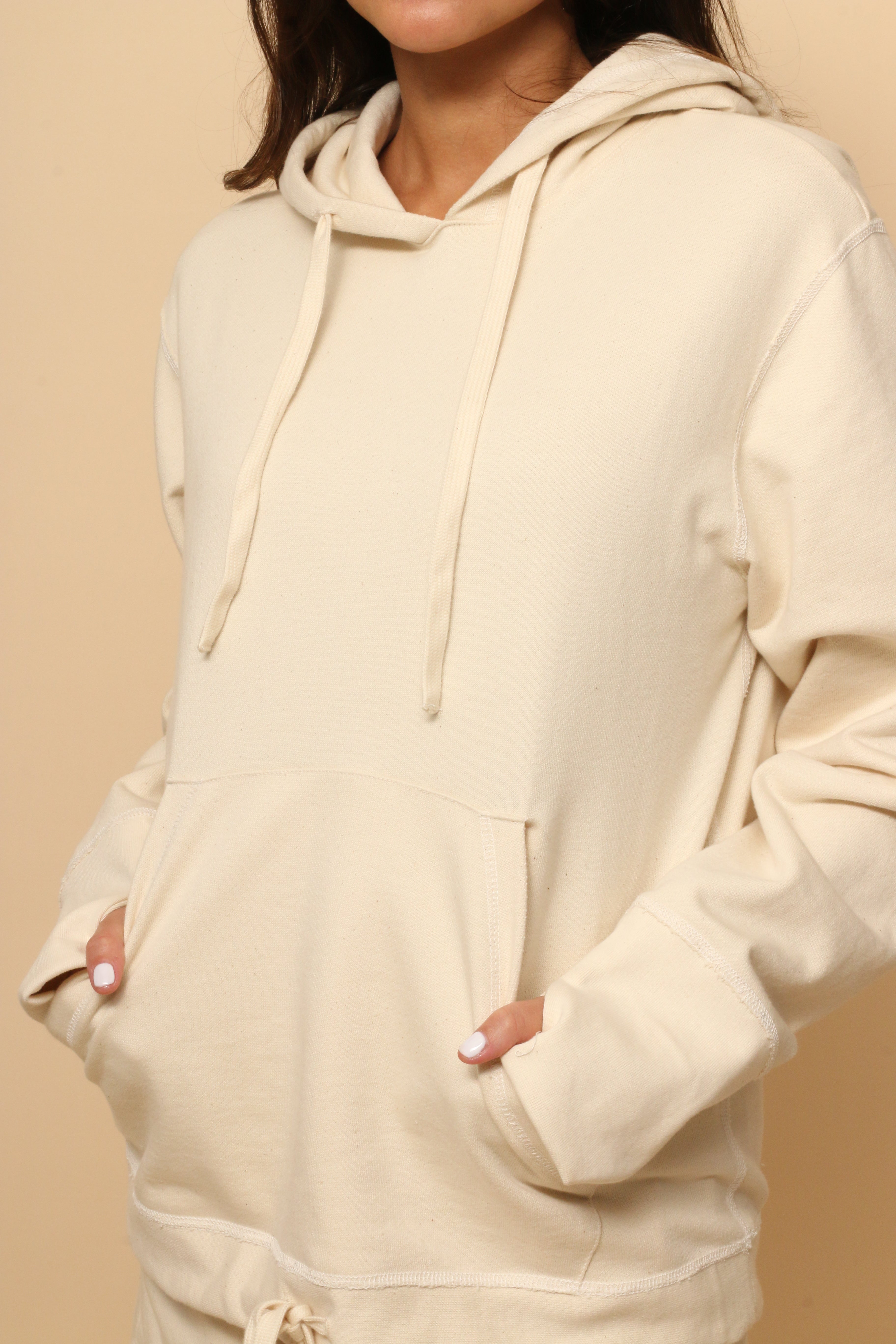 Geripptes Langarm-T-Shirt für Damen