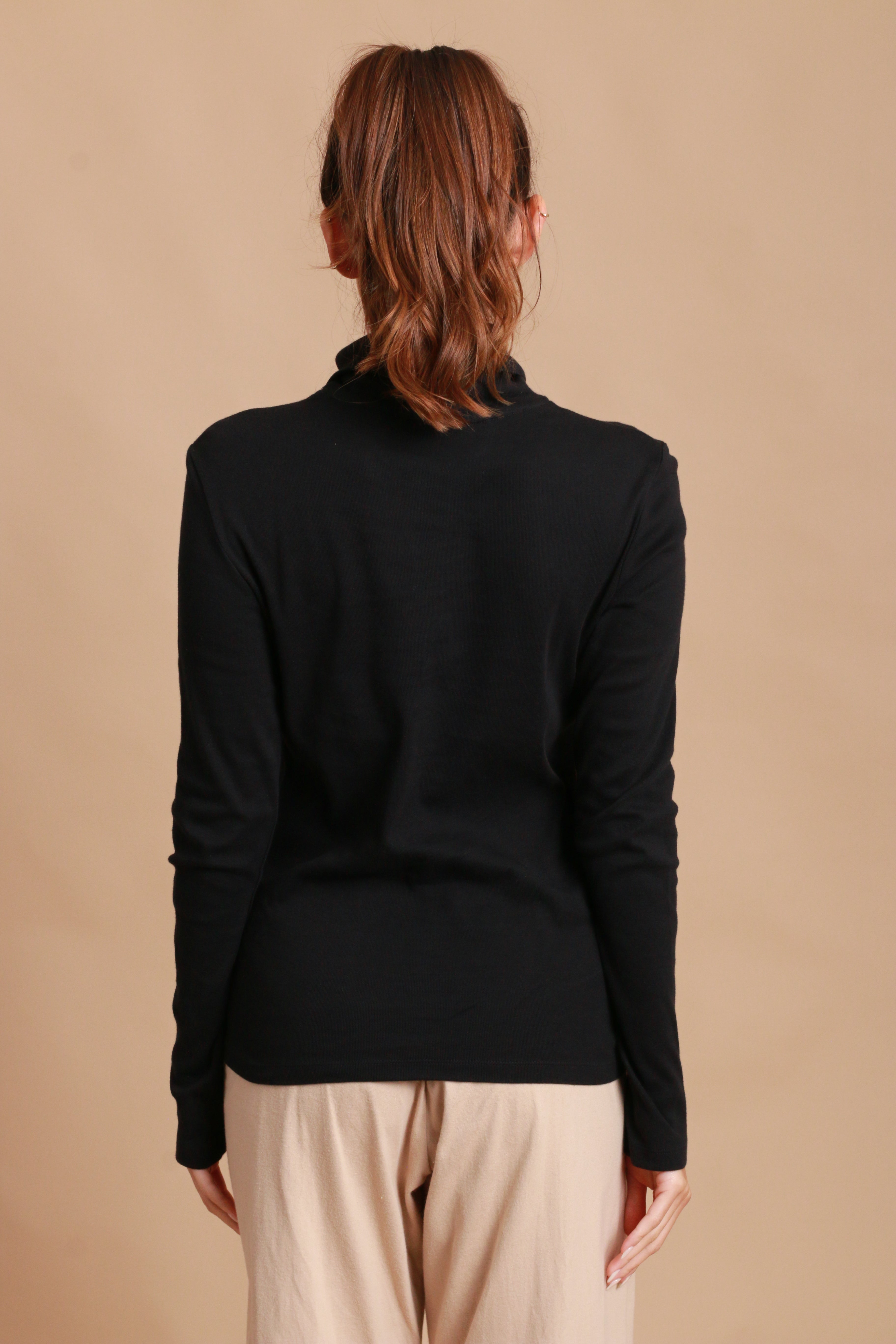 Women's Basic Turtle Neck Long Sleeve
