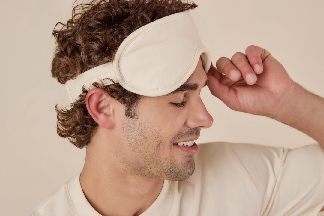 Masque de sommeil pour les yeux - Vraiment hypoallergénique - 100 % coton