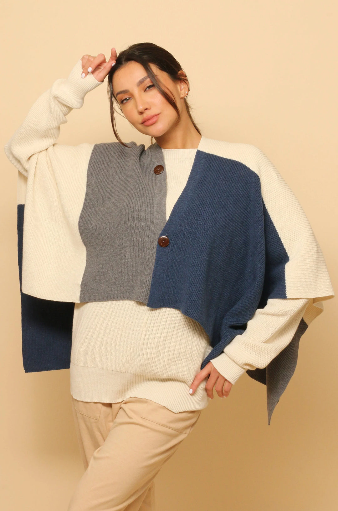 Allergiefreie Pom-Mütze für Damen