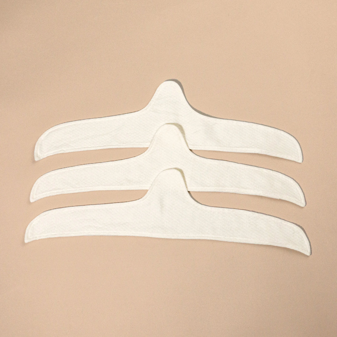 Hypoallergene, konturierte Gesichtsmaske mit verstellbaren Ohrschlaufen (3/Packung)