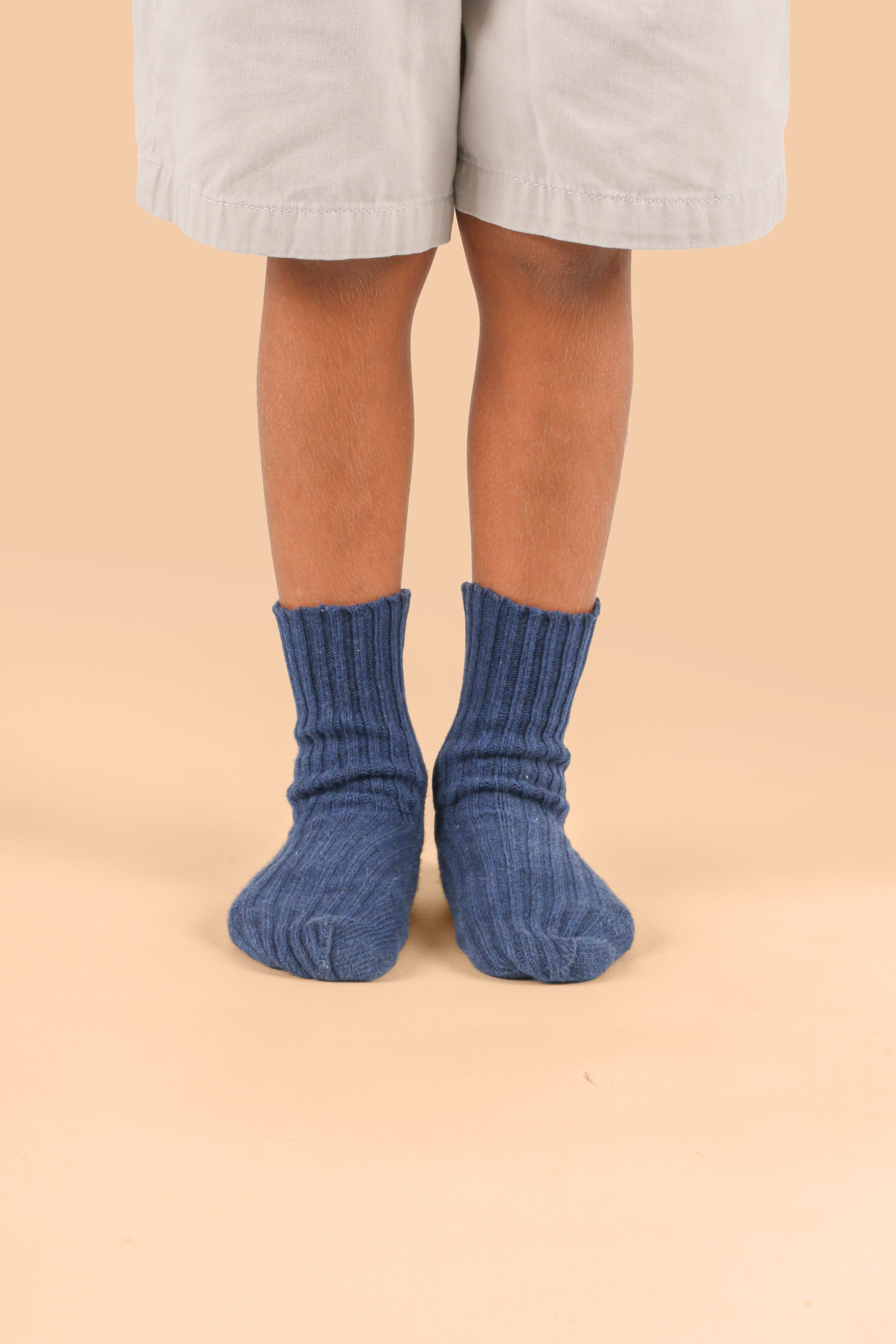 Latex-Free Organic Cotton Knitted Kids’ Socks (3pairs/pack)