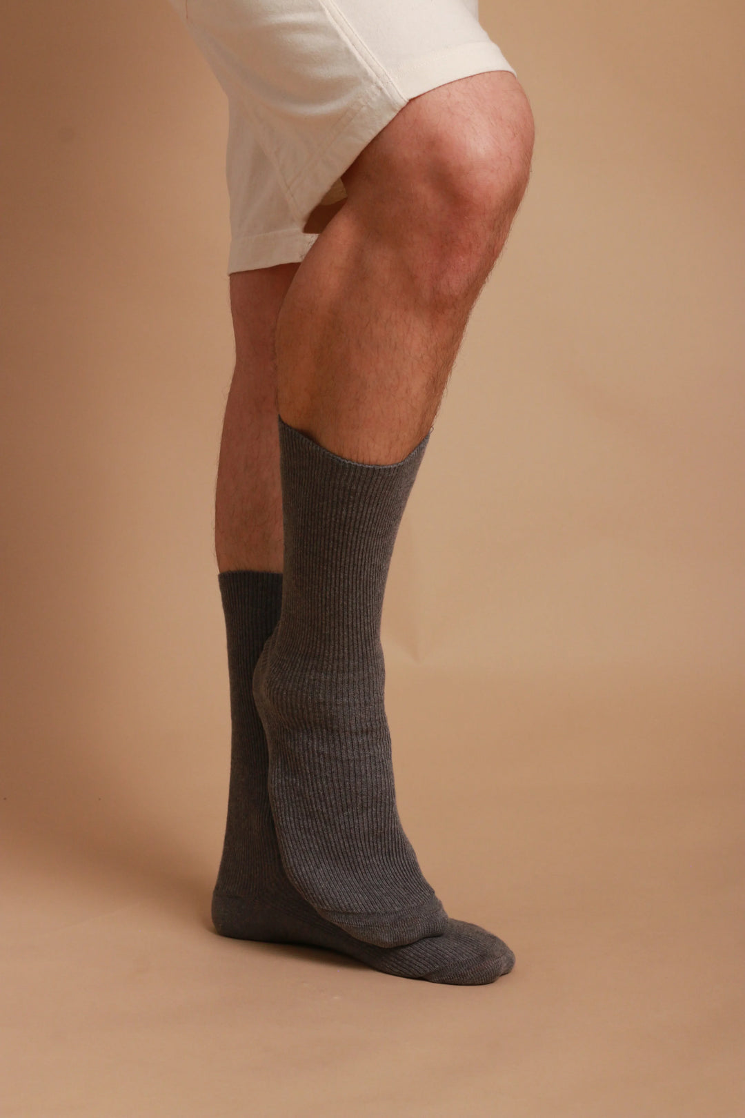 Leichte, latexfreie Crew-Socken aus 100 % Bio-Baumwolle (2 Paar/Packung)