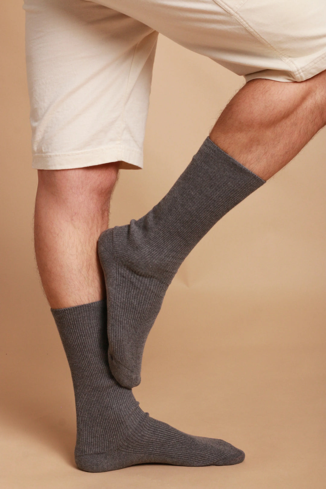 Leichte, latexfreie Crew-Socken aus 100 % Bio-Baumwolle (2 Paar/Packung)