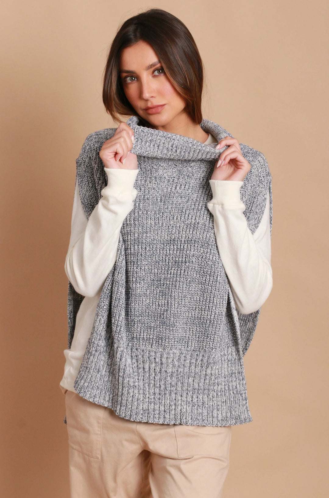 Allergiefreie Pom-Mütze für Damen