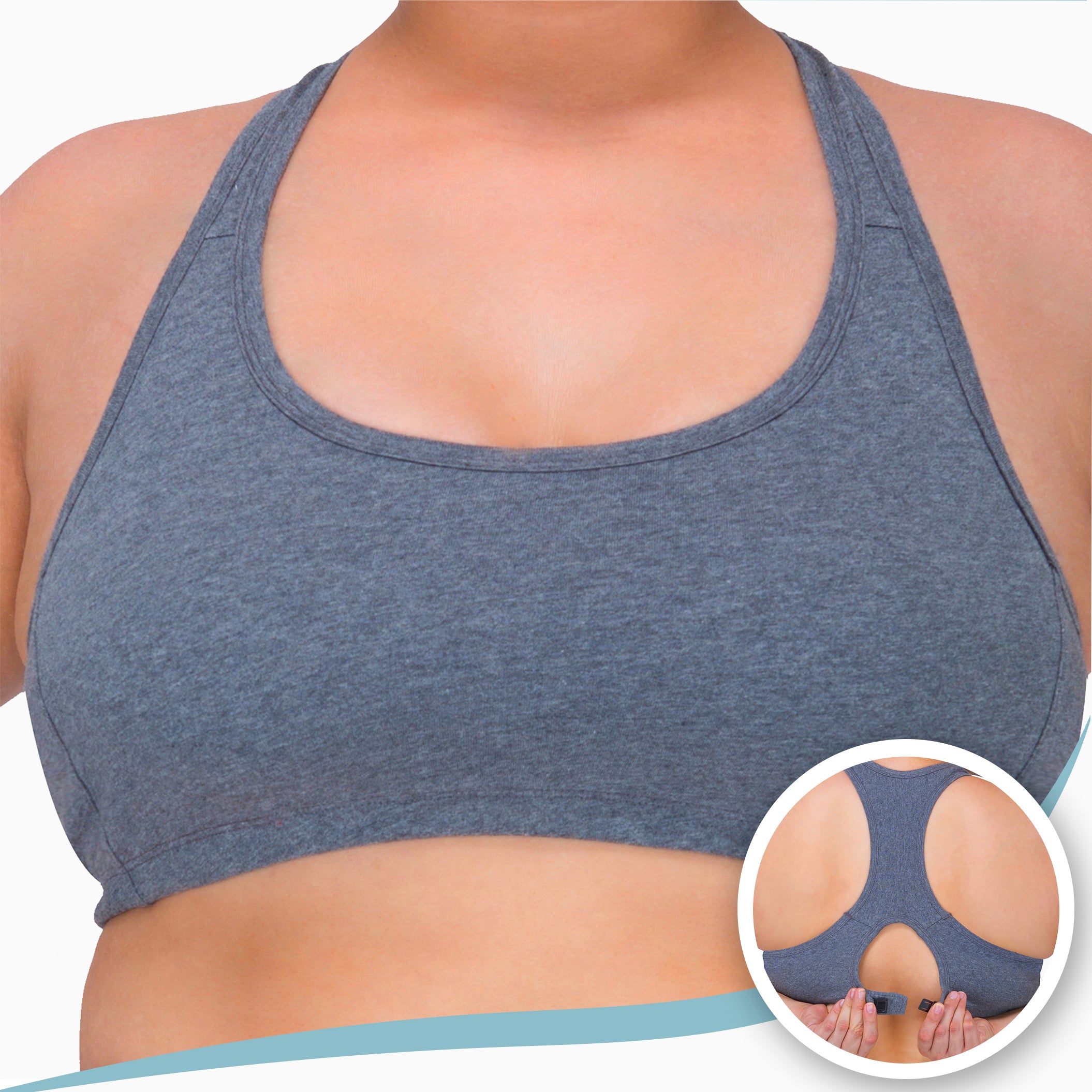 Soutien-gorge court à dos nageur pour femme