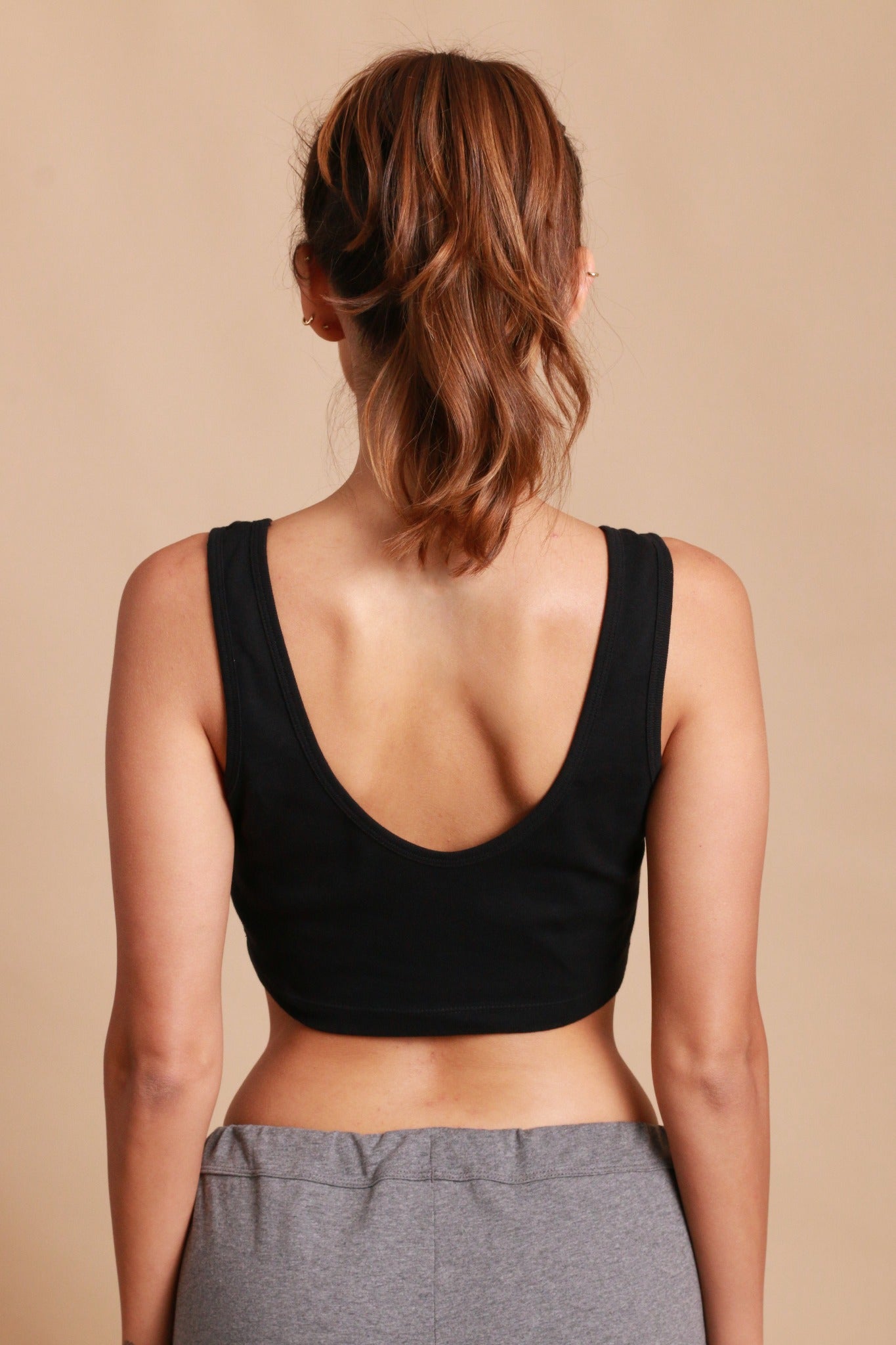 Women's 100% Organic Cotton Rib Bra Liner