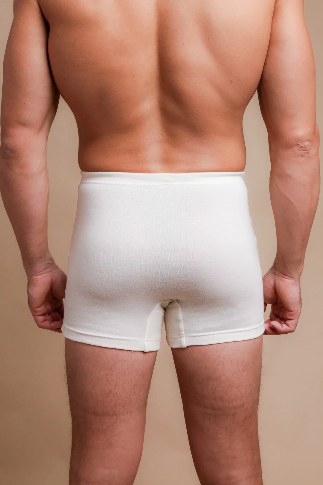 Men's Rib Elasticized Boxer Brief with Fly