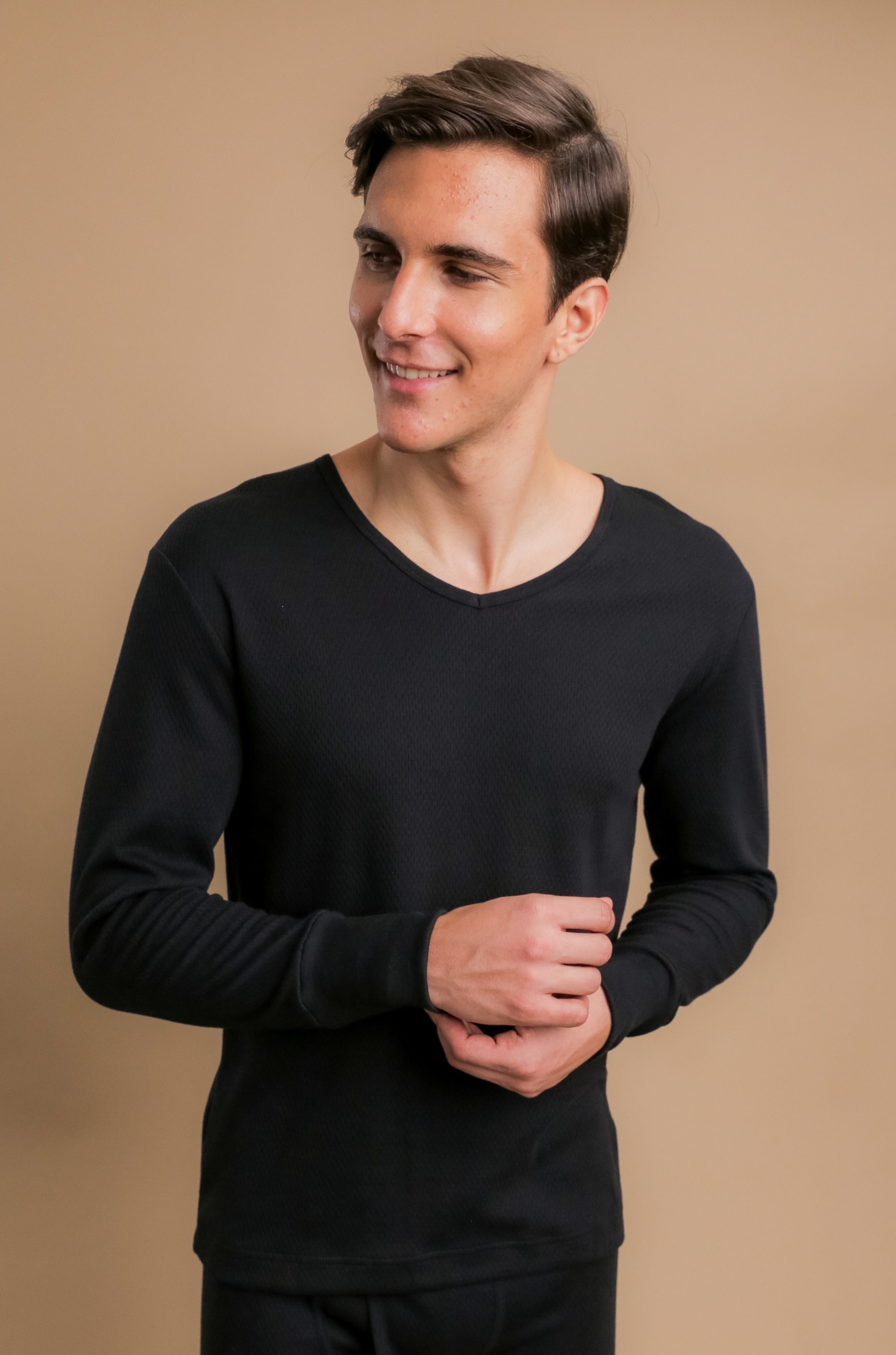 Chemise thermique à manches longues pour homme