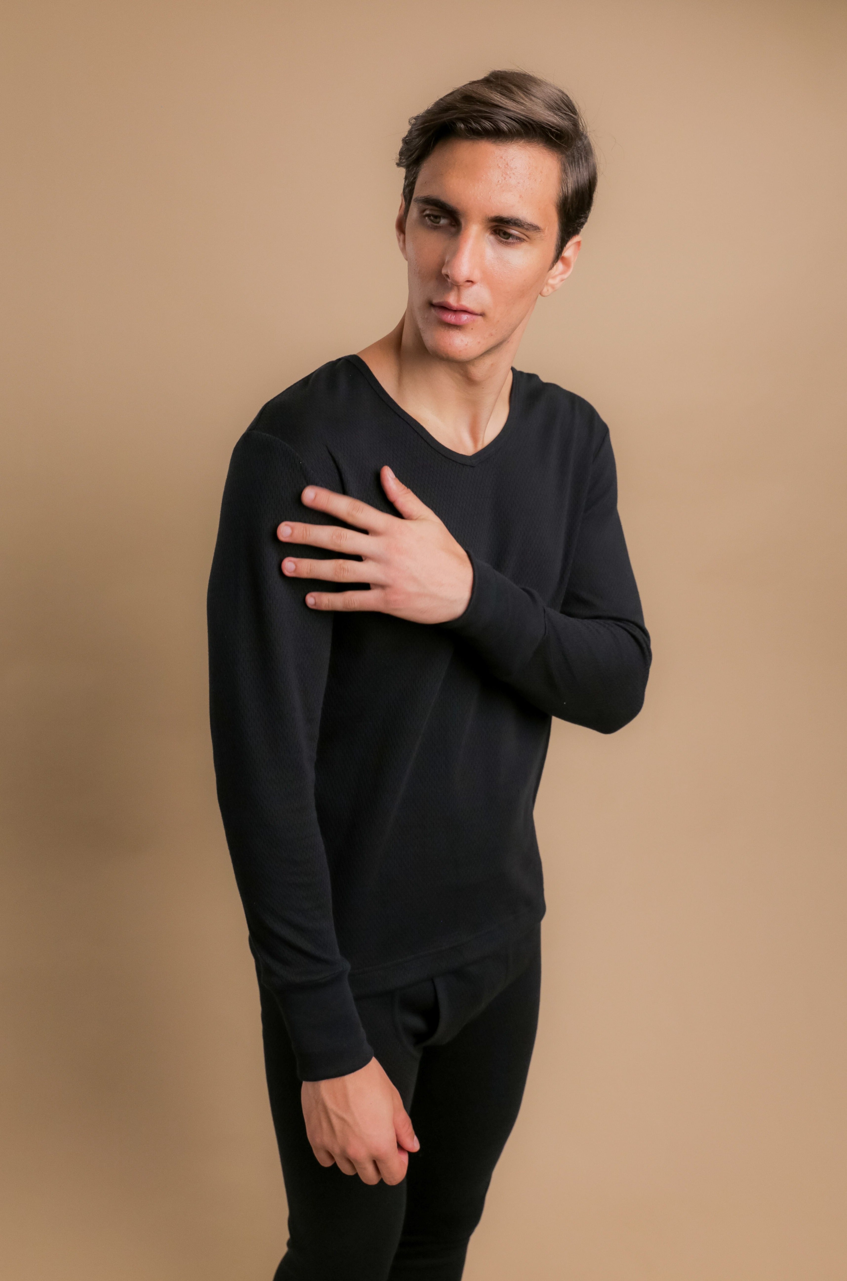 Chemise thermique à manches longues pour homme