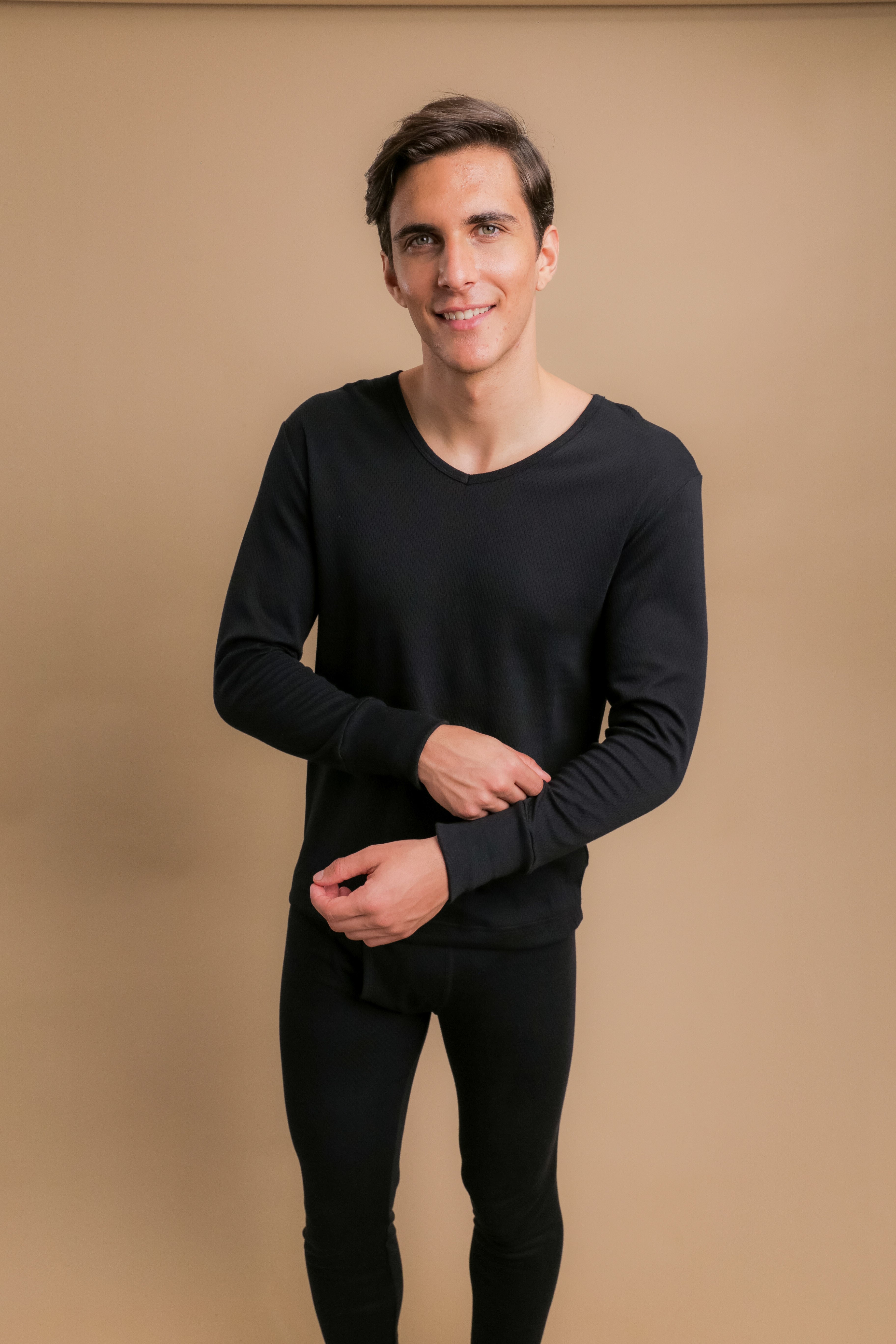 Chemise thermique à manches longues pour homme