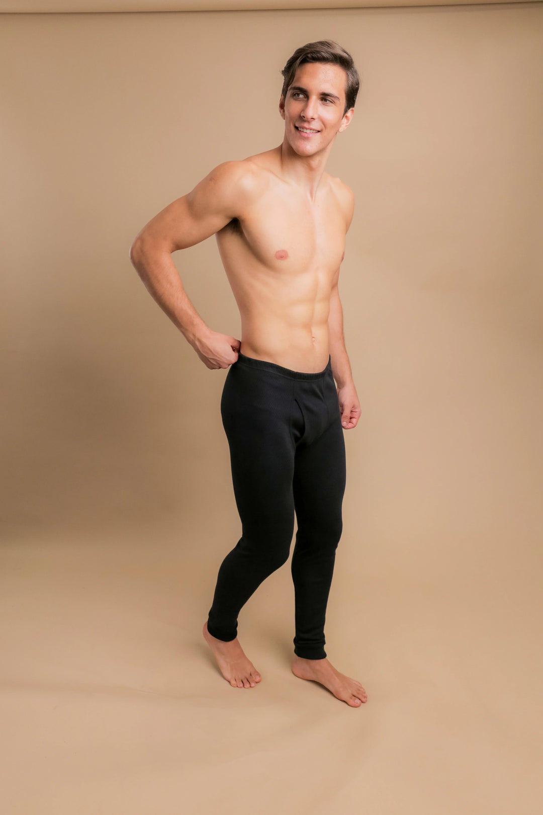 Lange Thermo-Unterhose für Herren mit Eingriff