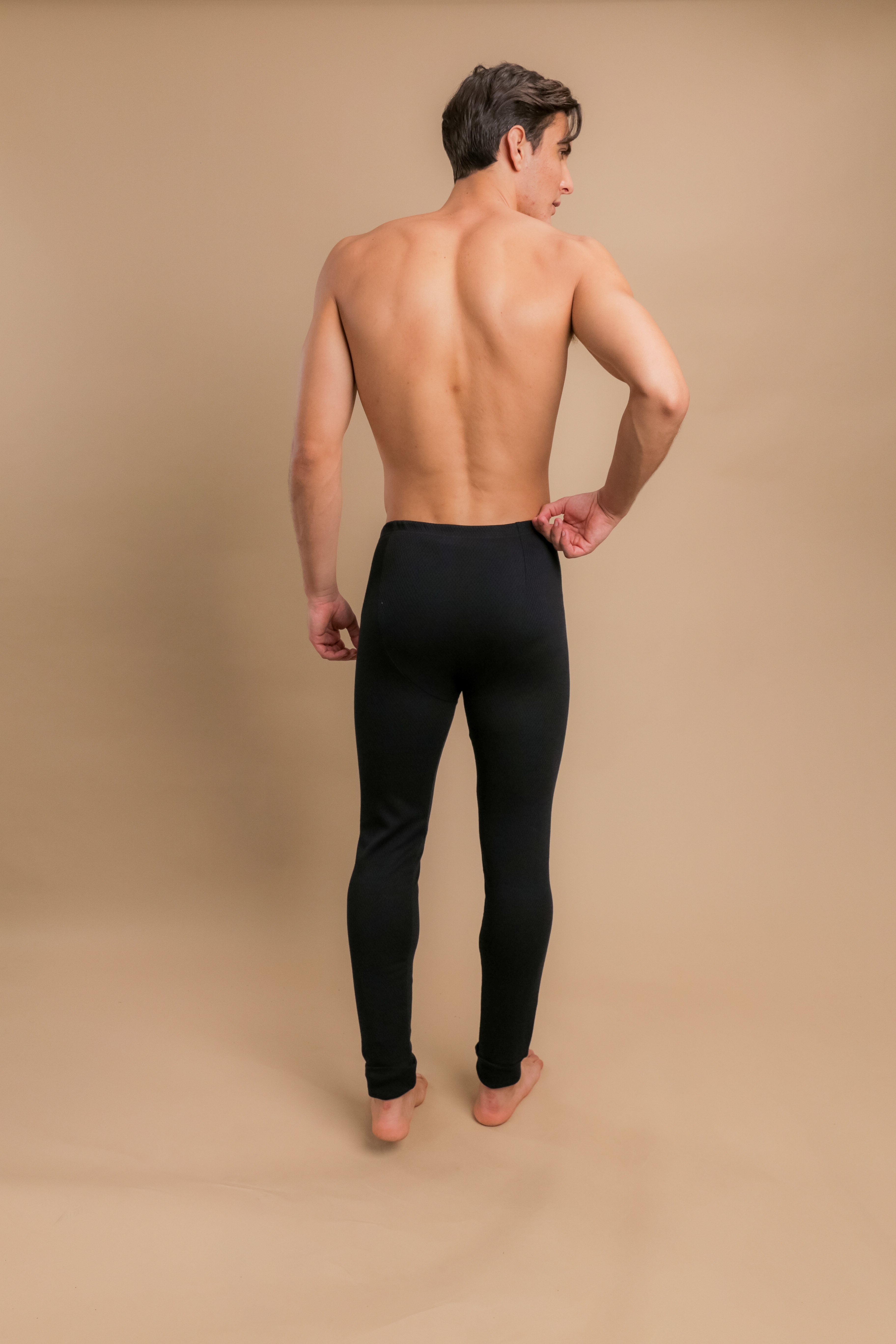 Caleçon long thermique pour homme avec braguette