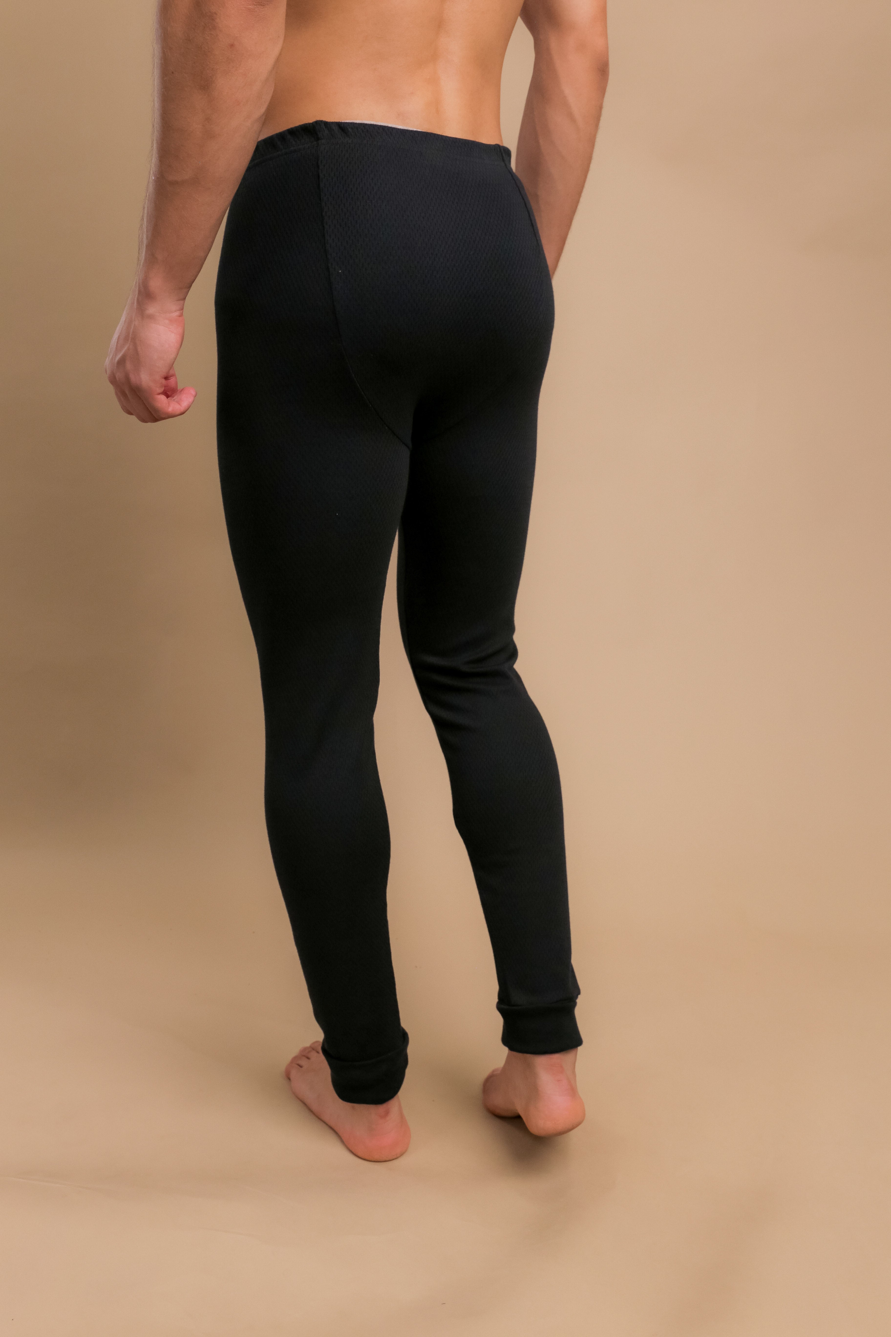 Caleçon long thermique pour homme avec braguette