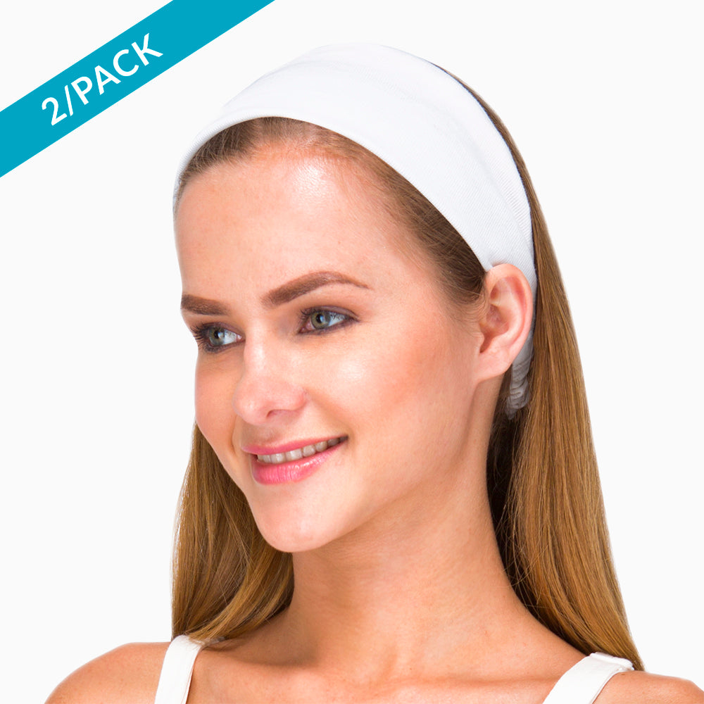 Bandeau en coton élastique - 100 % coton biologique (2/paquet)