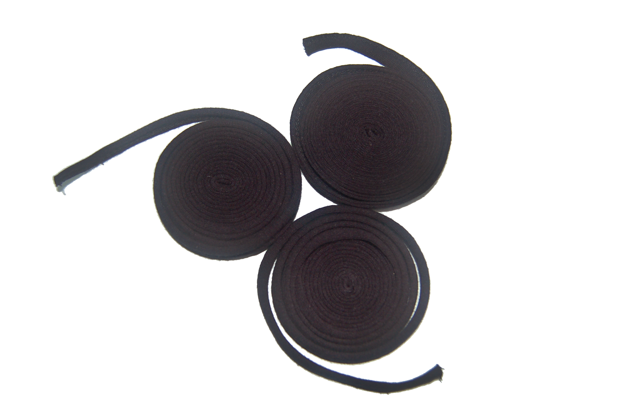 Cordon - 100% Coton Biologique - Noir - (Lot de 3)