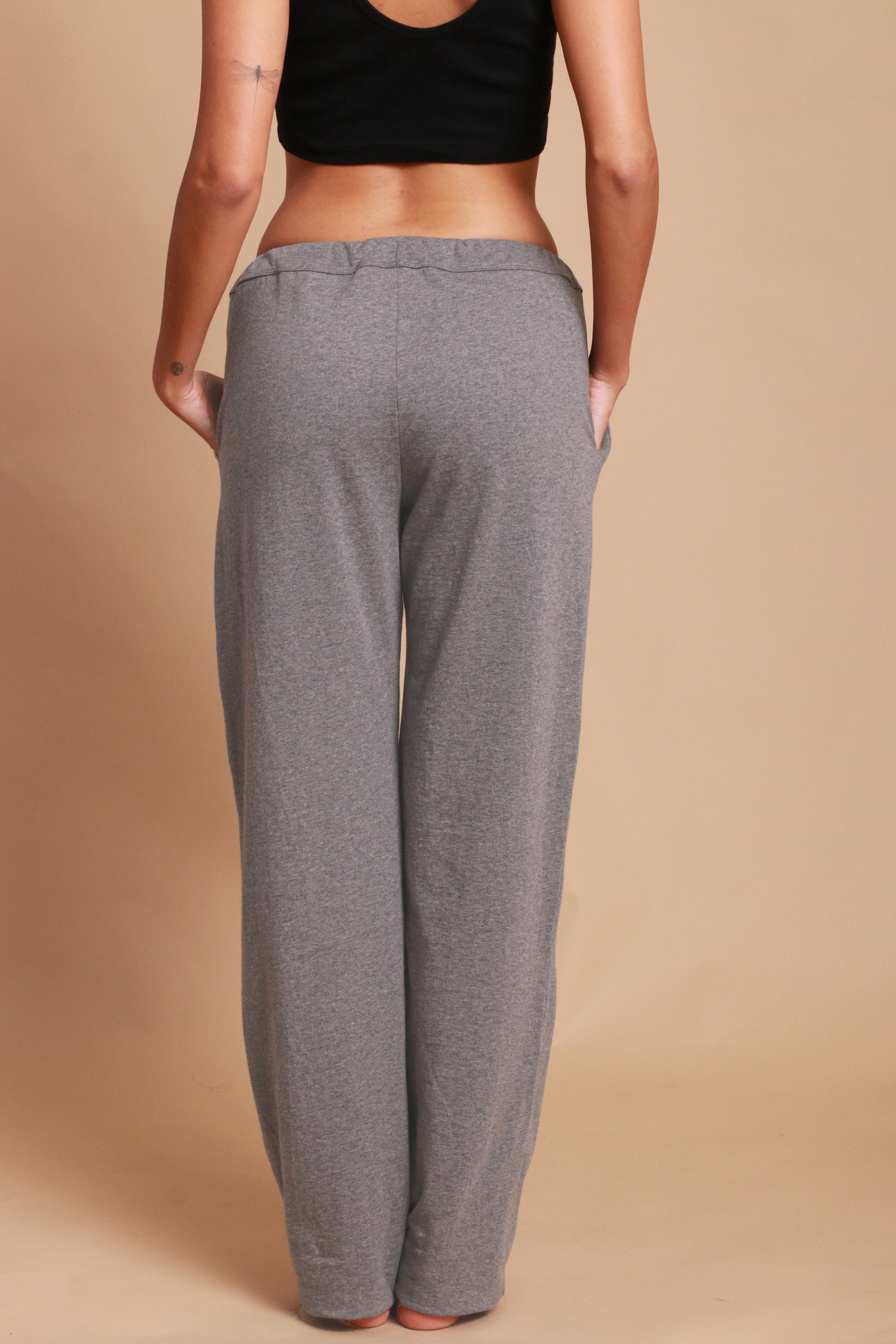 Women's Drawstring Pants with Patch Pockets