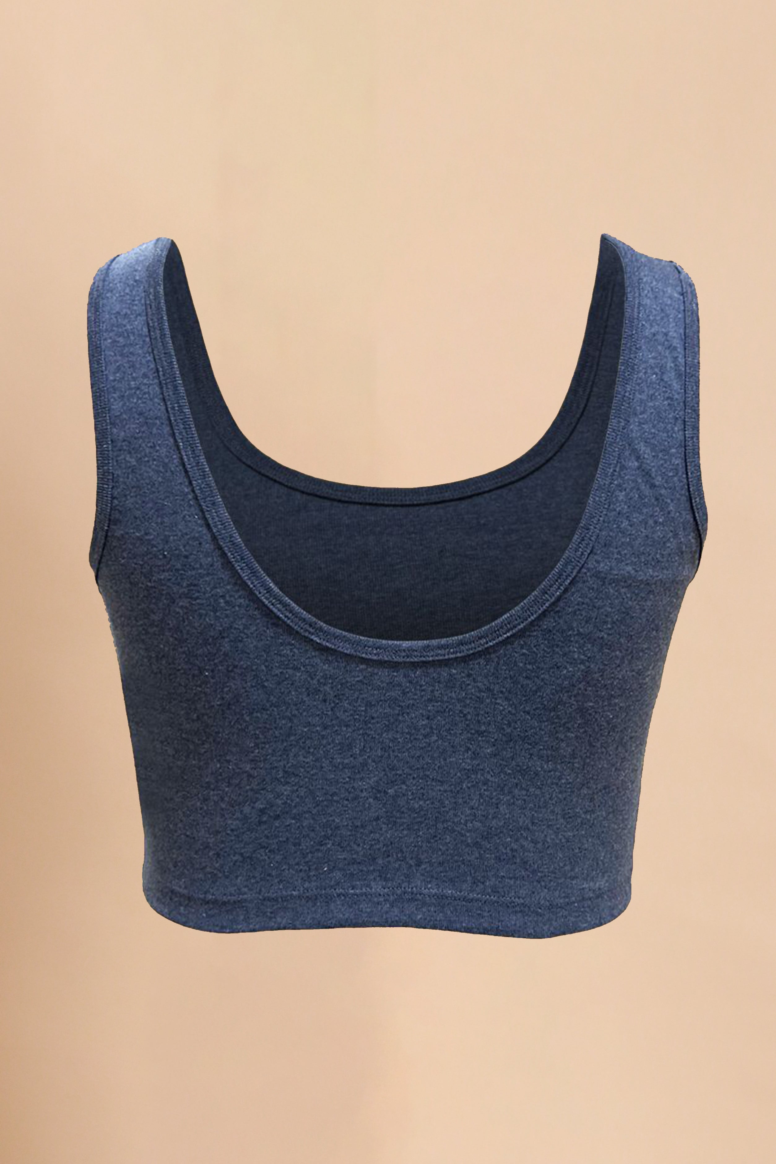 Women's 100% Organic Cotton Rib Bra Liner