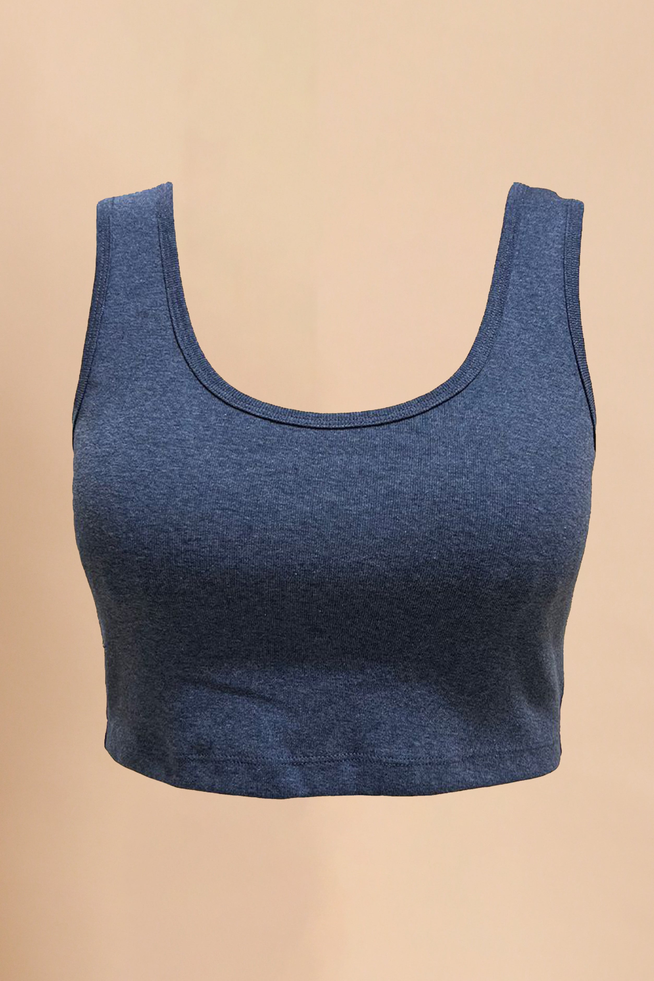 Women's 100% Organic Cotton Rib Bra Liner