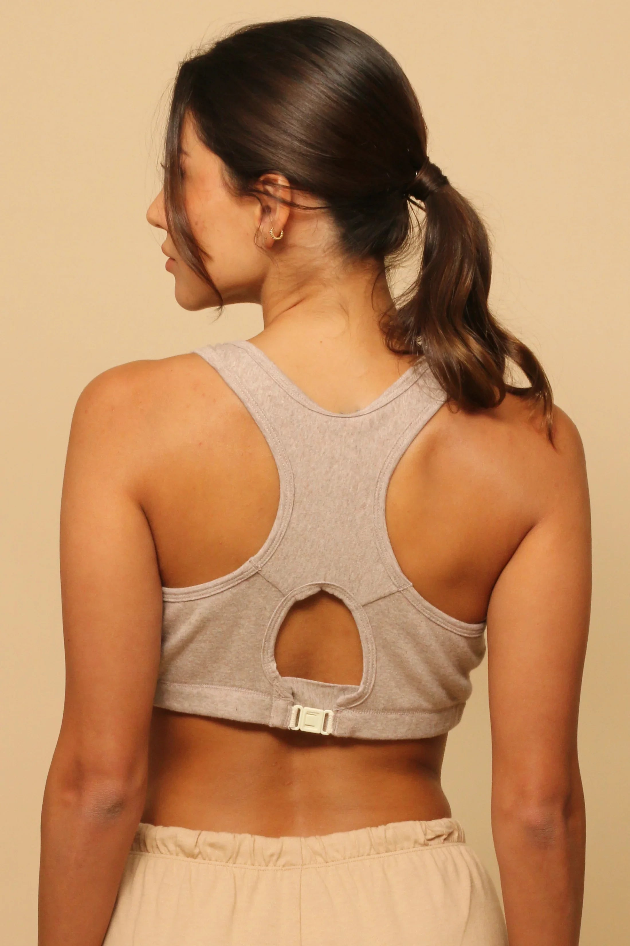 Women's Comfy Curve Racerback Crop Top Bra