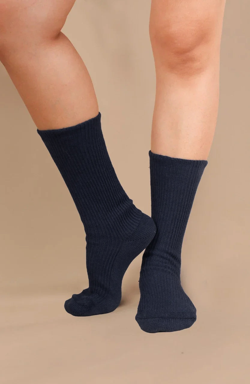 Elite Elastic-Free 100% Cotton Socks (2pairs/pack)
