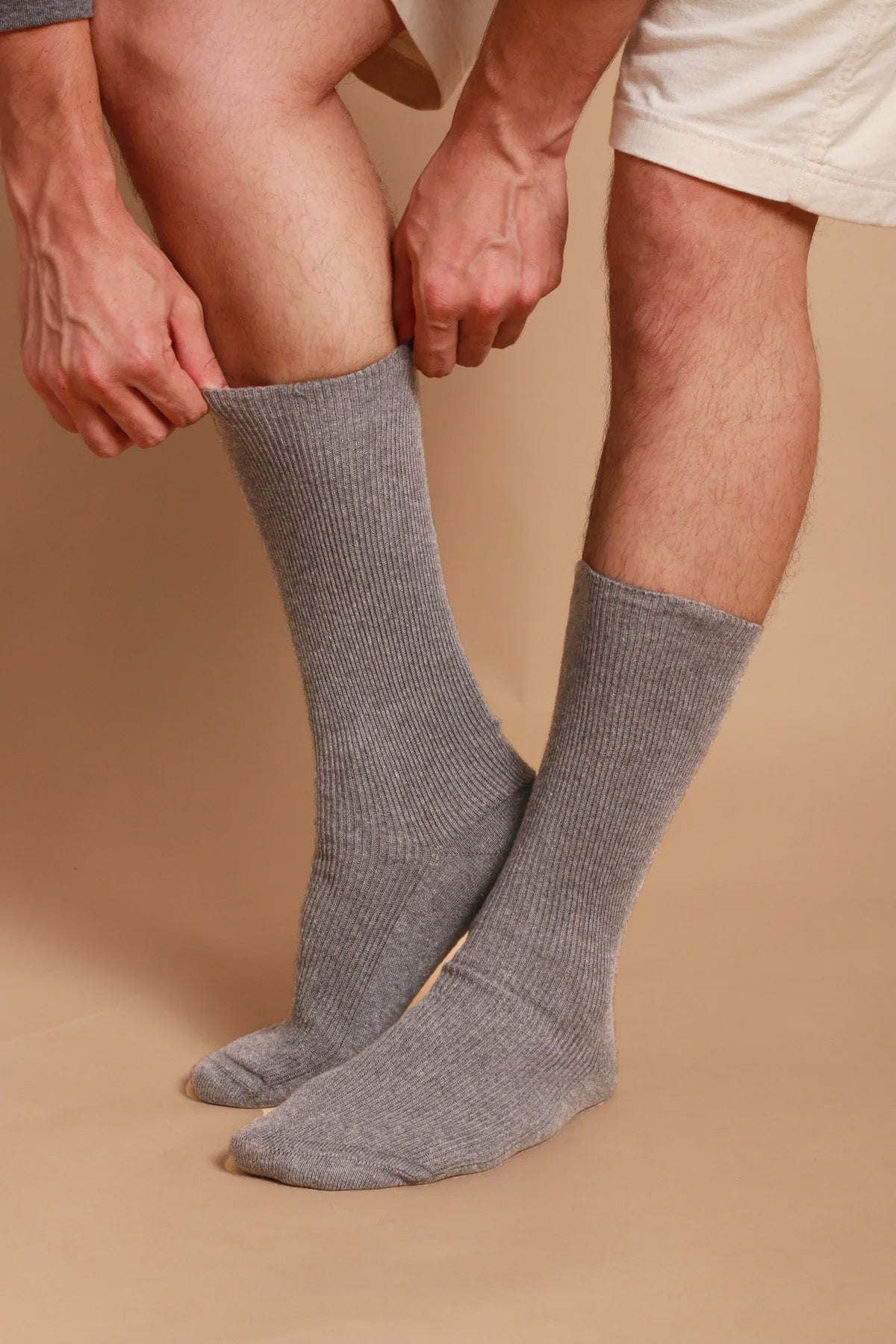 Lightweight Latex-Free 100% Organic Cotton Crew Socks (2pairs/pack)