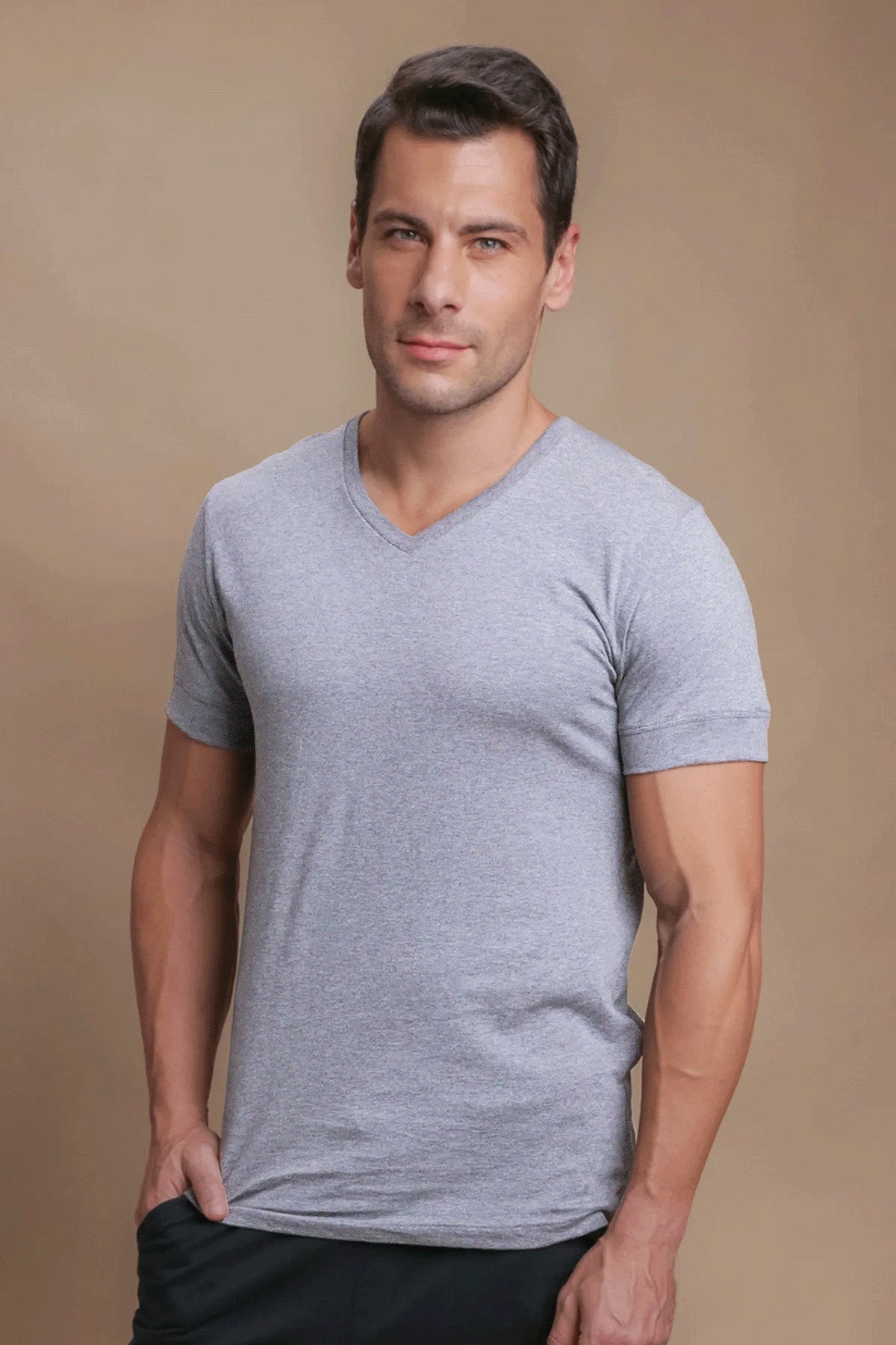 Men's Athletic V-Neck Shirt