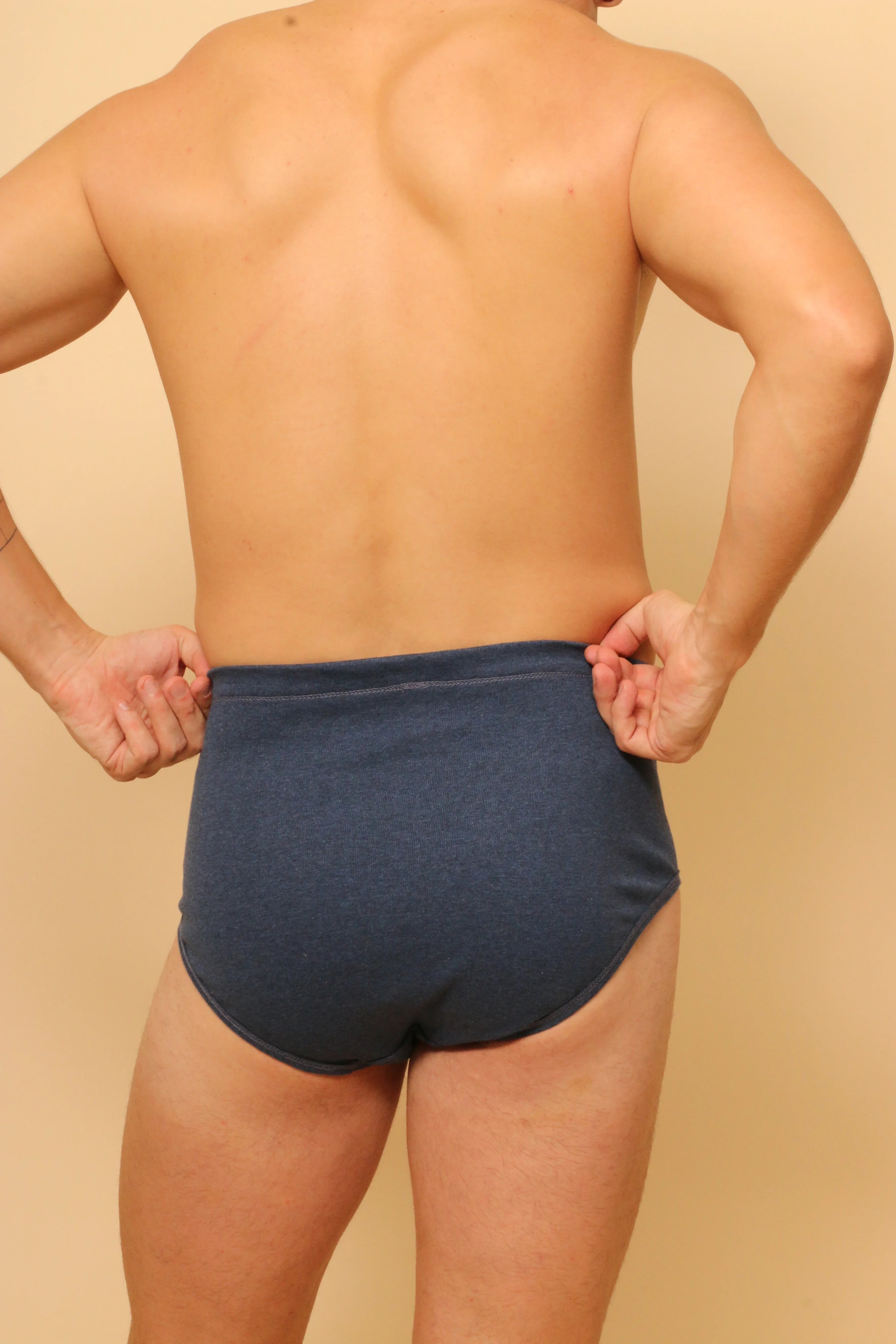 Men's Elastic-Free Drawstring Hipster Brief (2/pack)