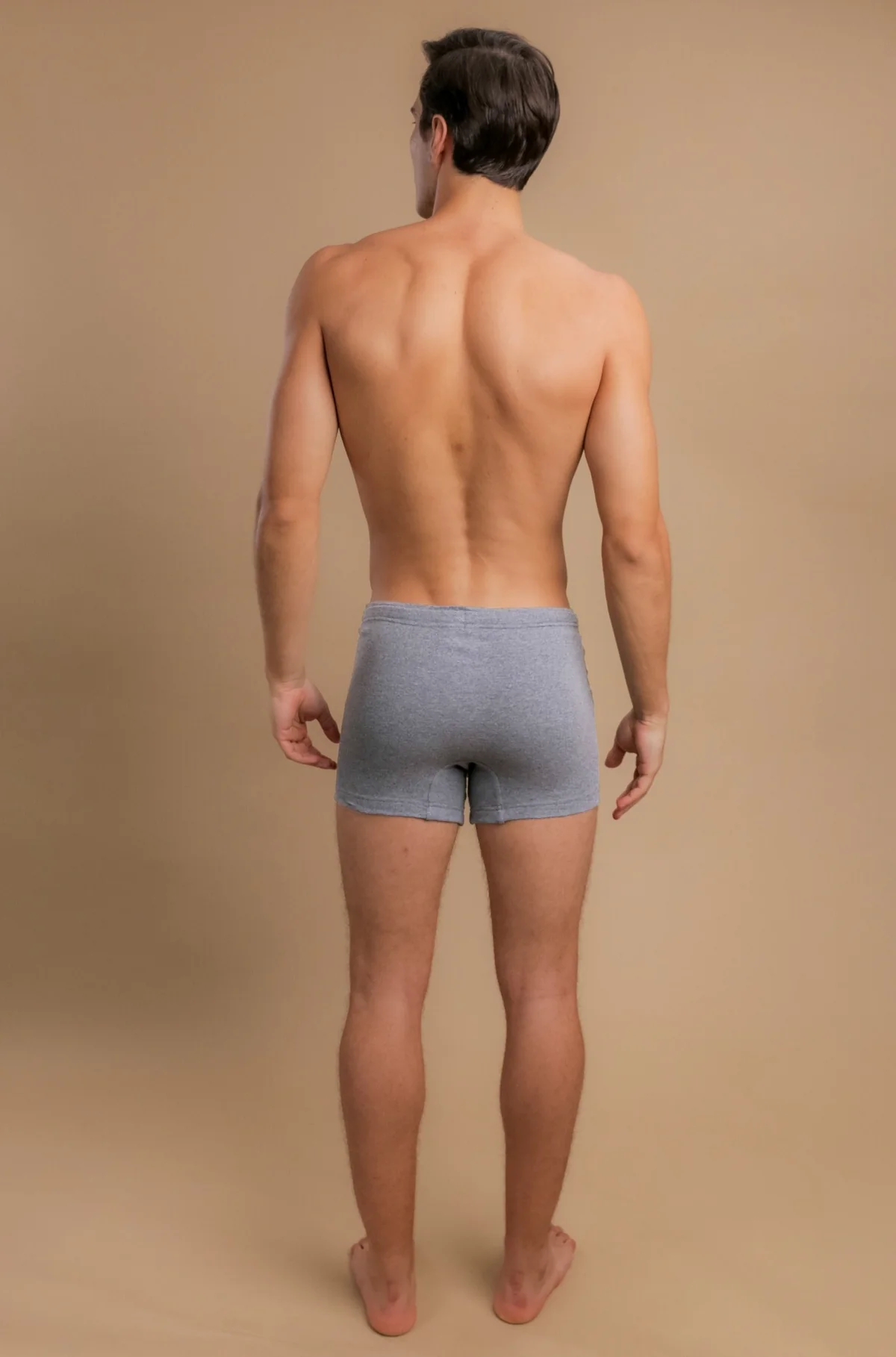 Men's Rib Drawstring Boxer Brief with Fly