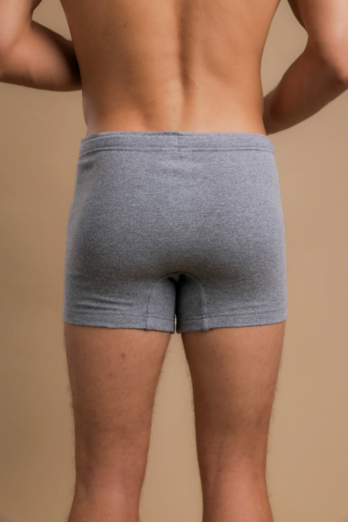 Men's Rib Drawstring Boxer Brief with Fly