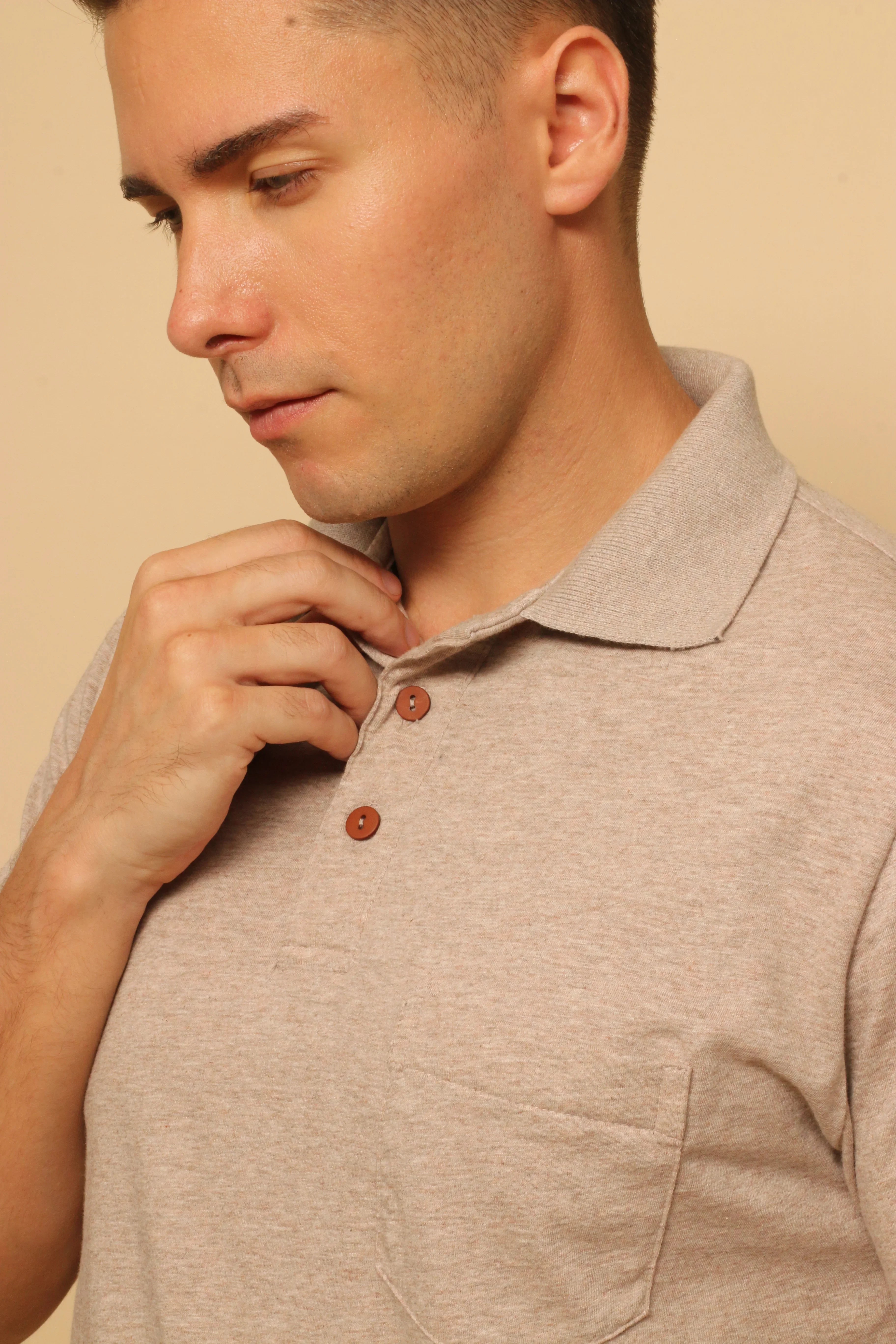 Men's Light Organic Polo Tee