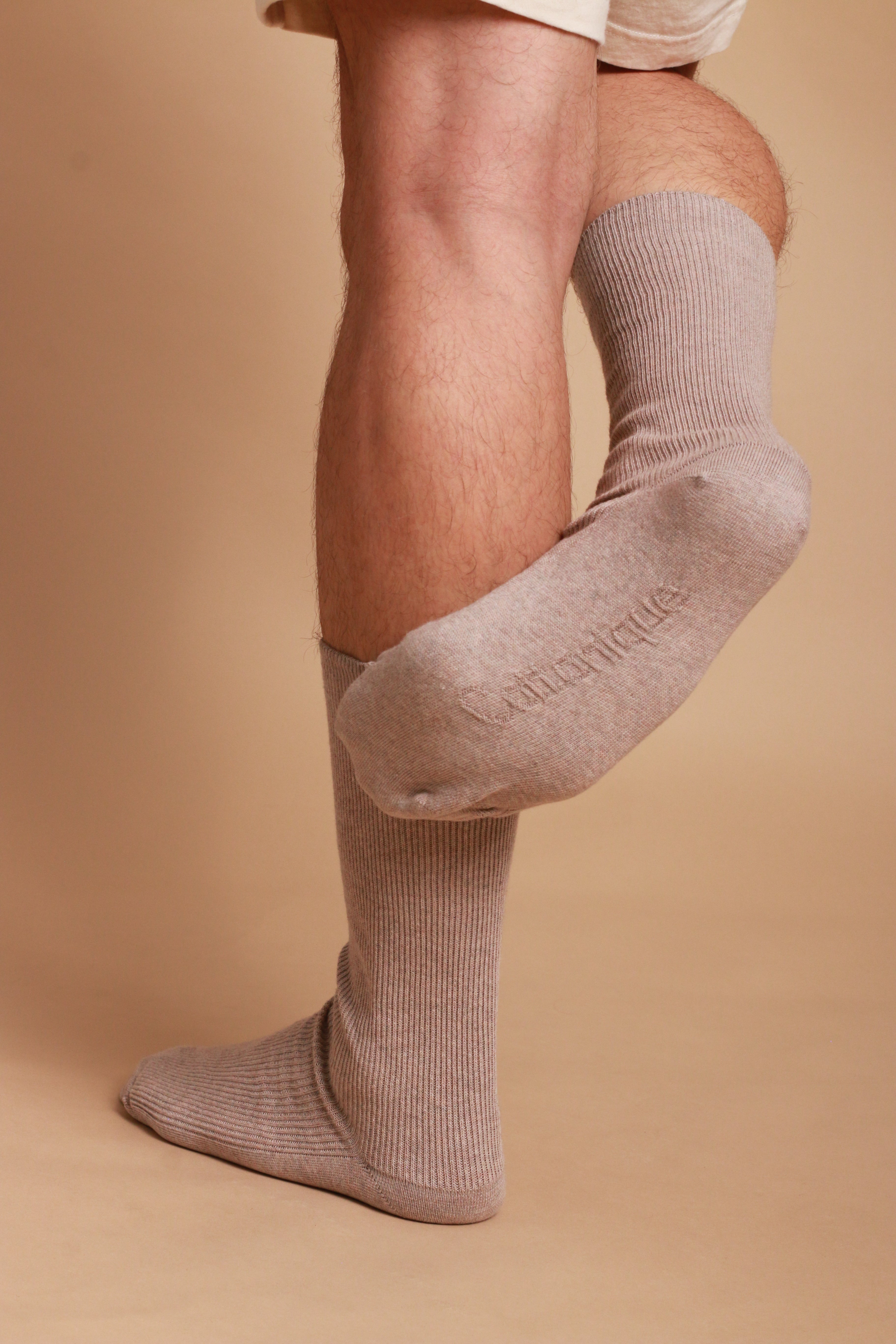 Leichte, latexfreie Crew-Socken aus 100 % Bio-Baumwolle (2 Paar/Packung)