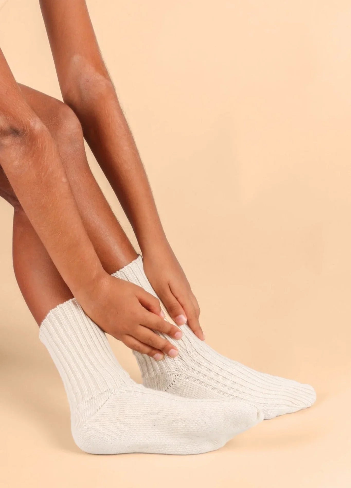Latex-Free Organic Cottonique Knitted Kids' Socks