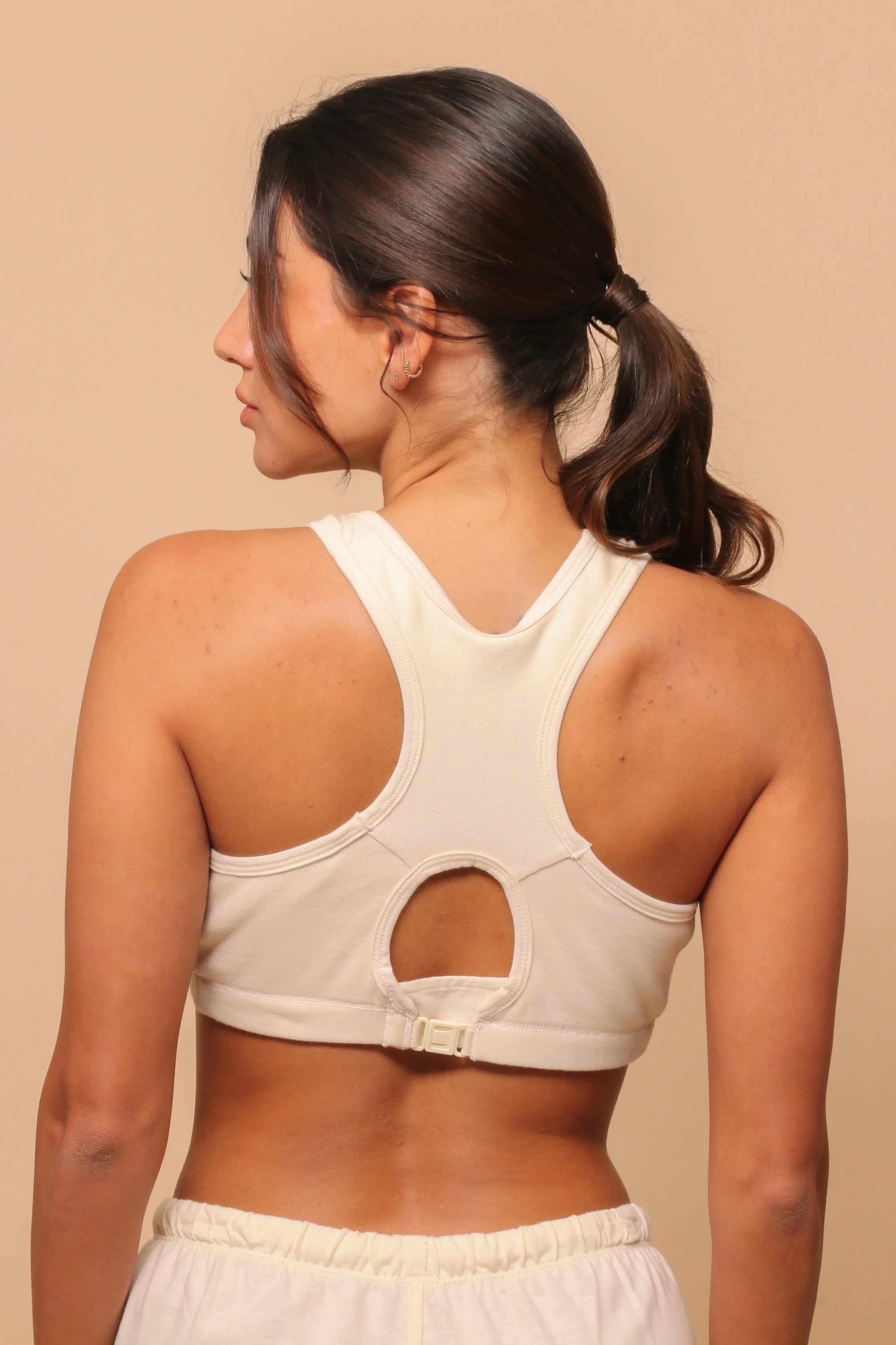 Women's Comfy Curve Racerback Crop Top Bra