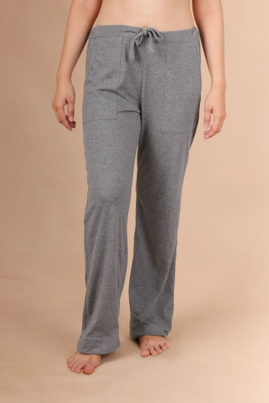 Women's Drawstring Pants with Patch Pockets