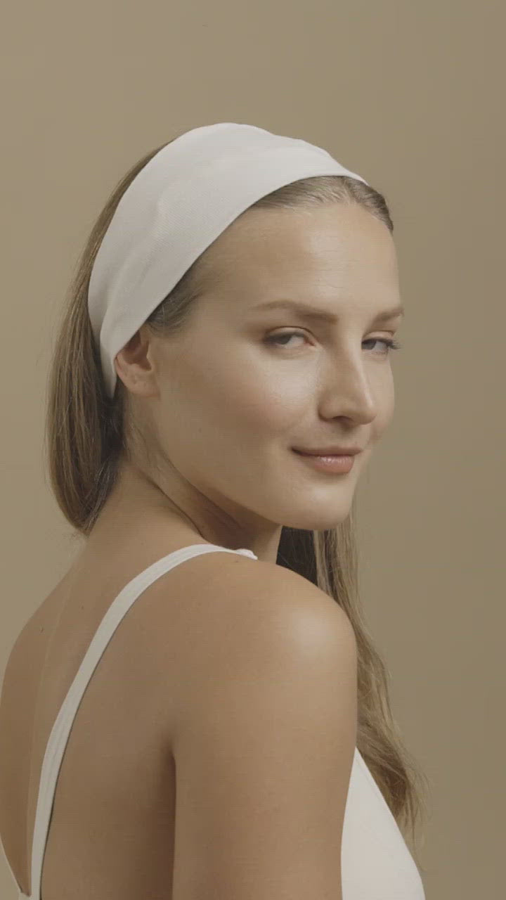 Cotton Headband Elasticized- 100% Organic Cotton (2/pack)