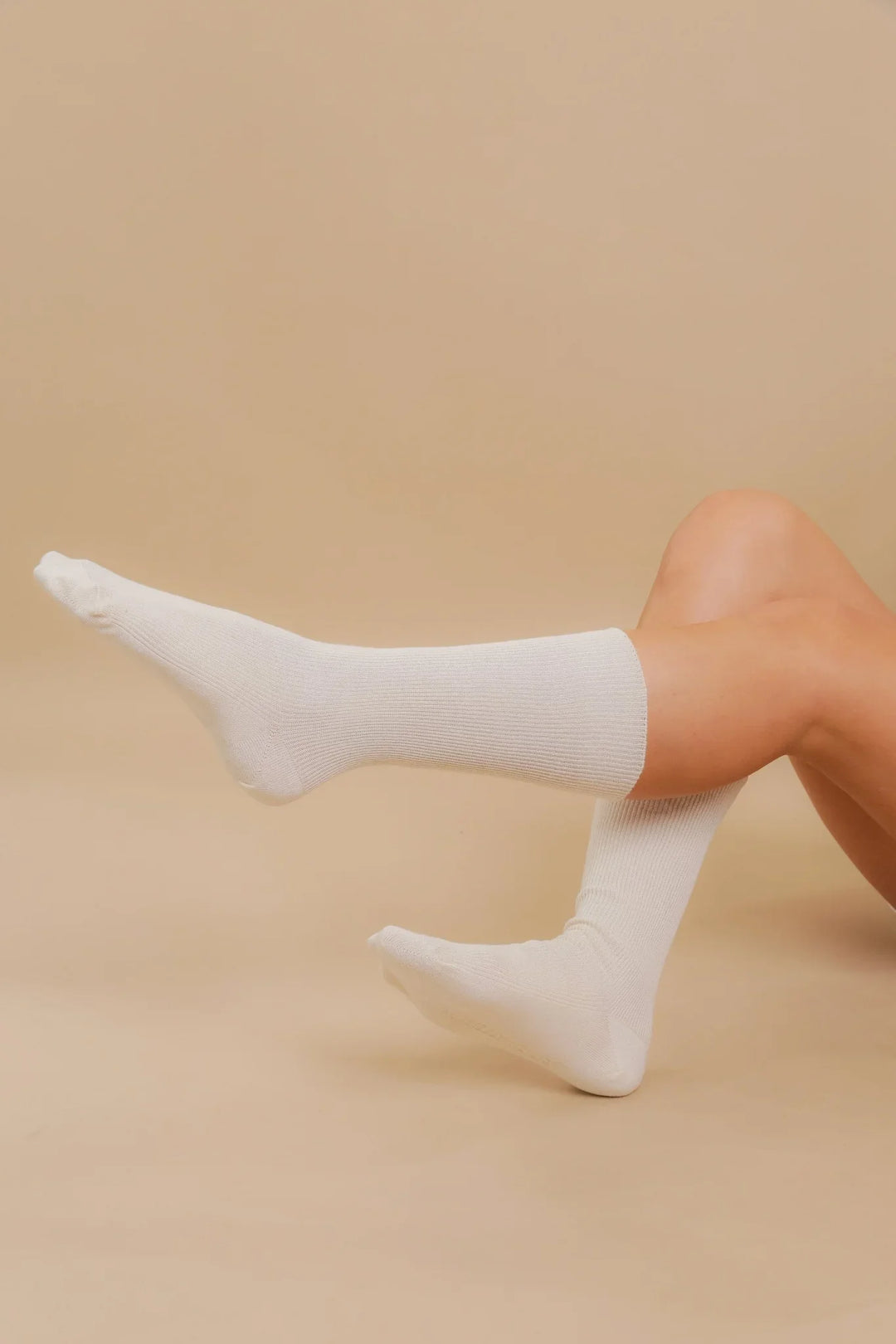 Lightweight Latex-Free 100% Organic Cotton Crew Socks (2pairs/pack) - Cottonique