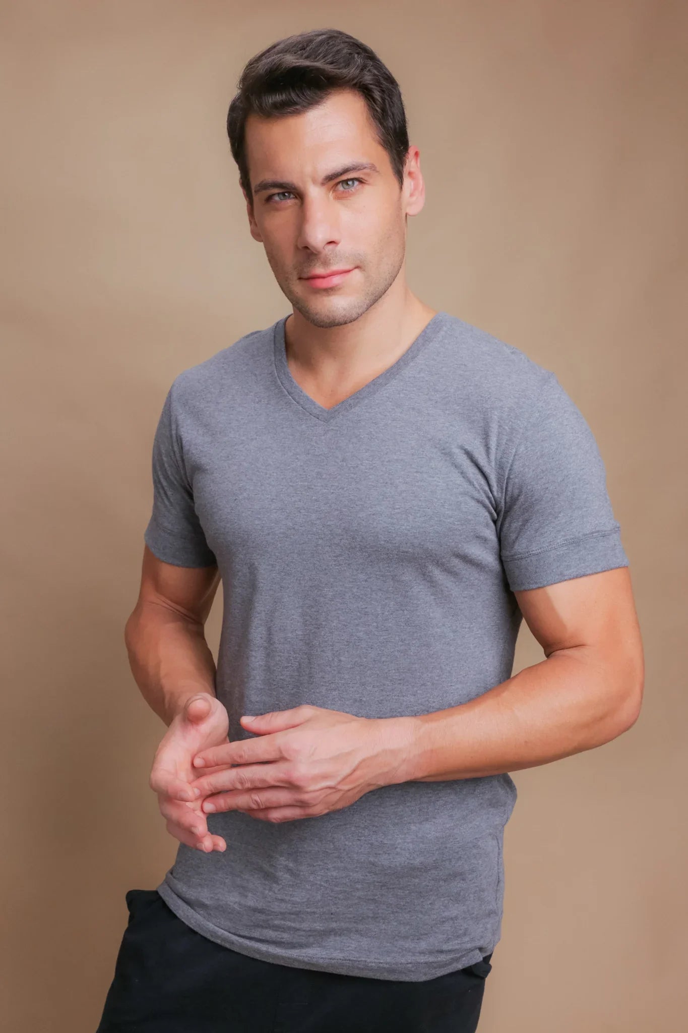Men's Athletic V-Neck Shirt