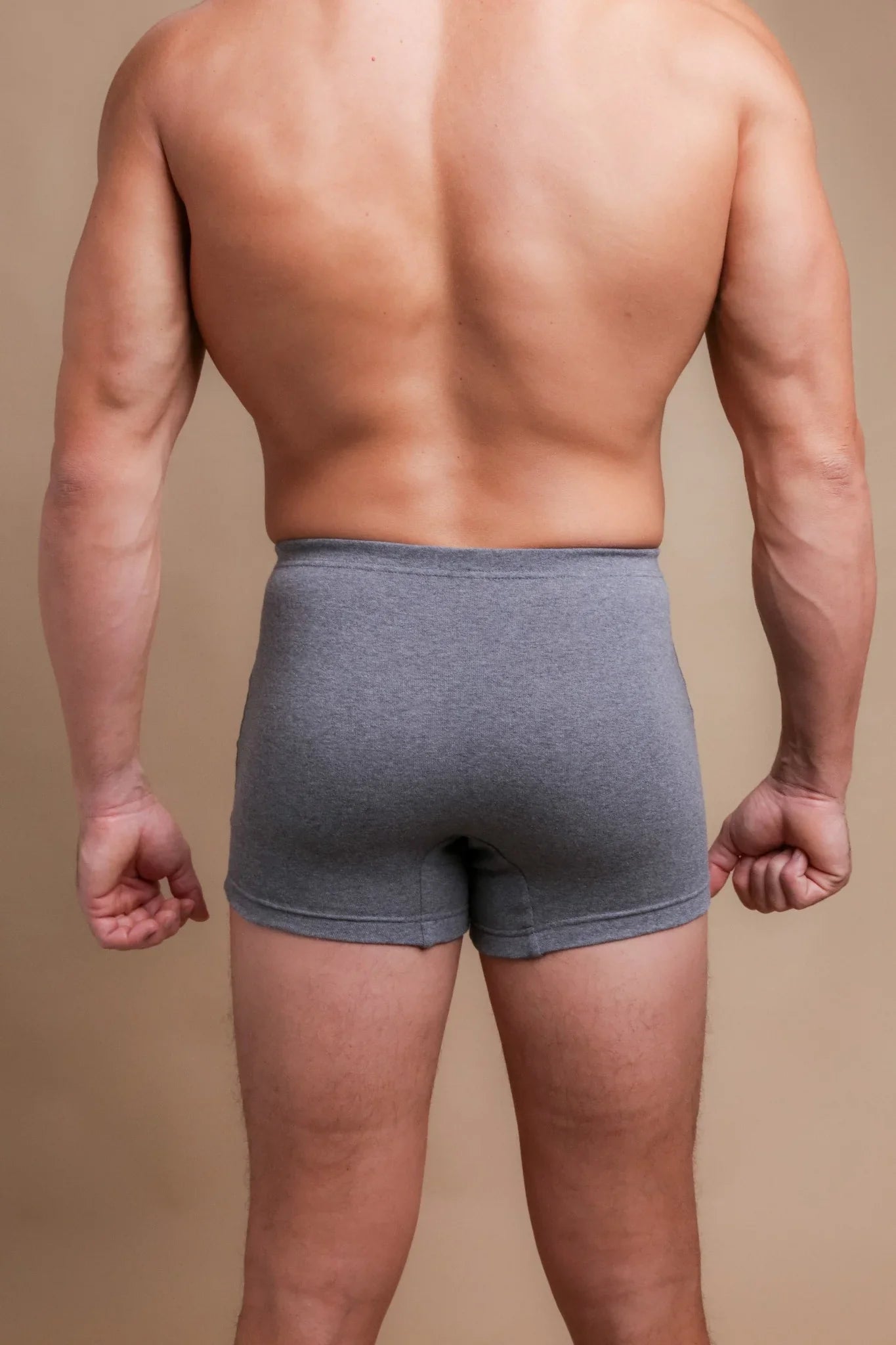 Men&#39;s Rib Elasticized Boxer Brief with Fly