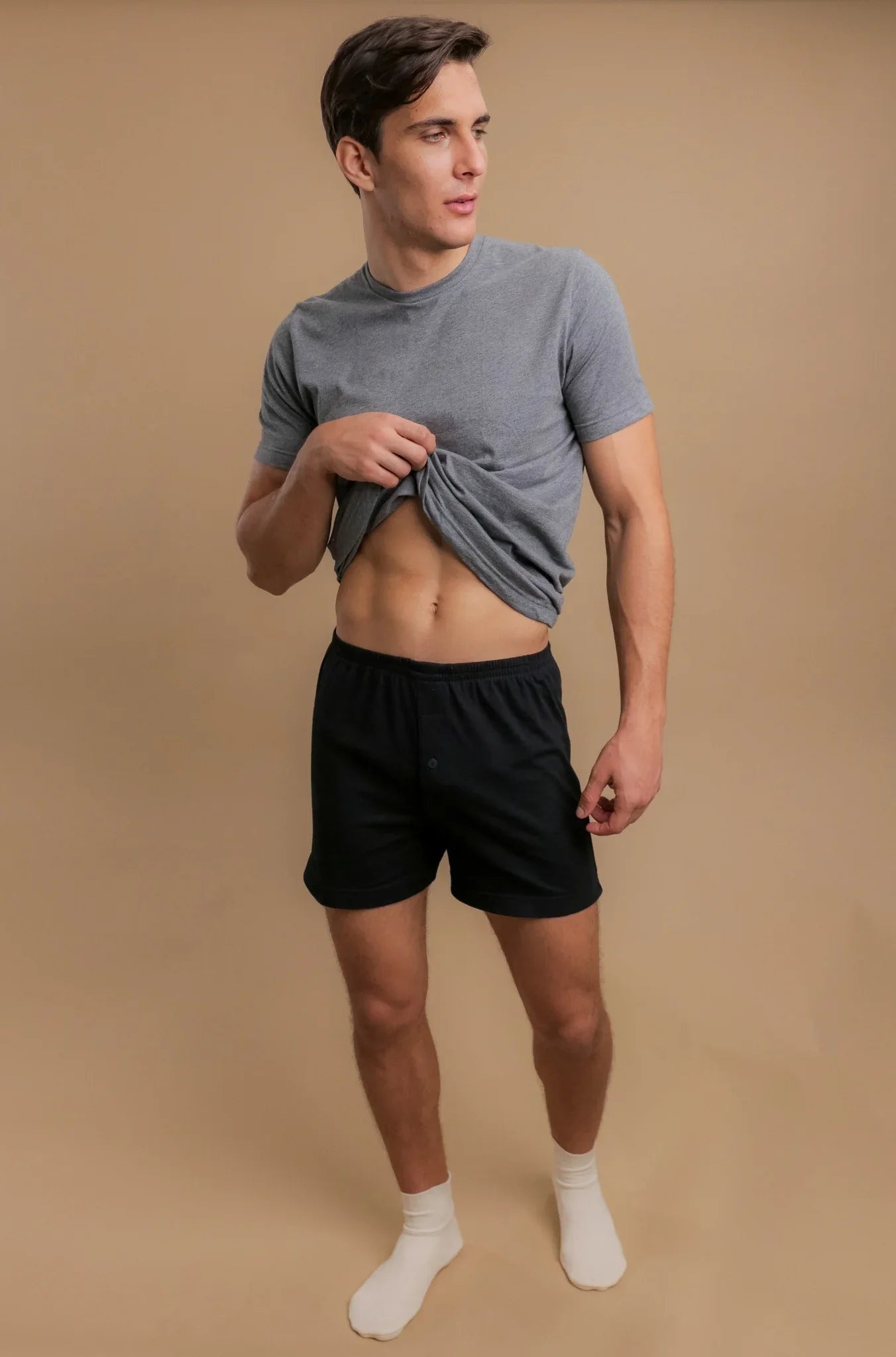 Men's Elasticized Loose Boxer Shorts