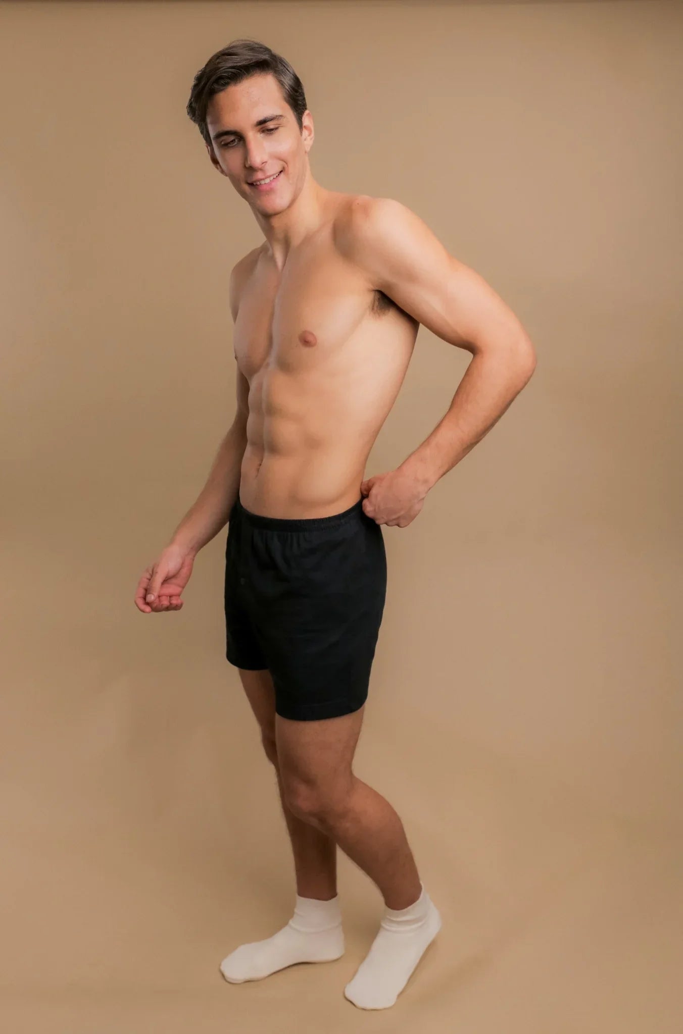 Men's Elasticized Loose Boxer Shorts