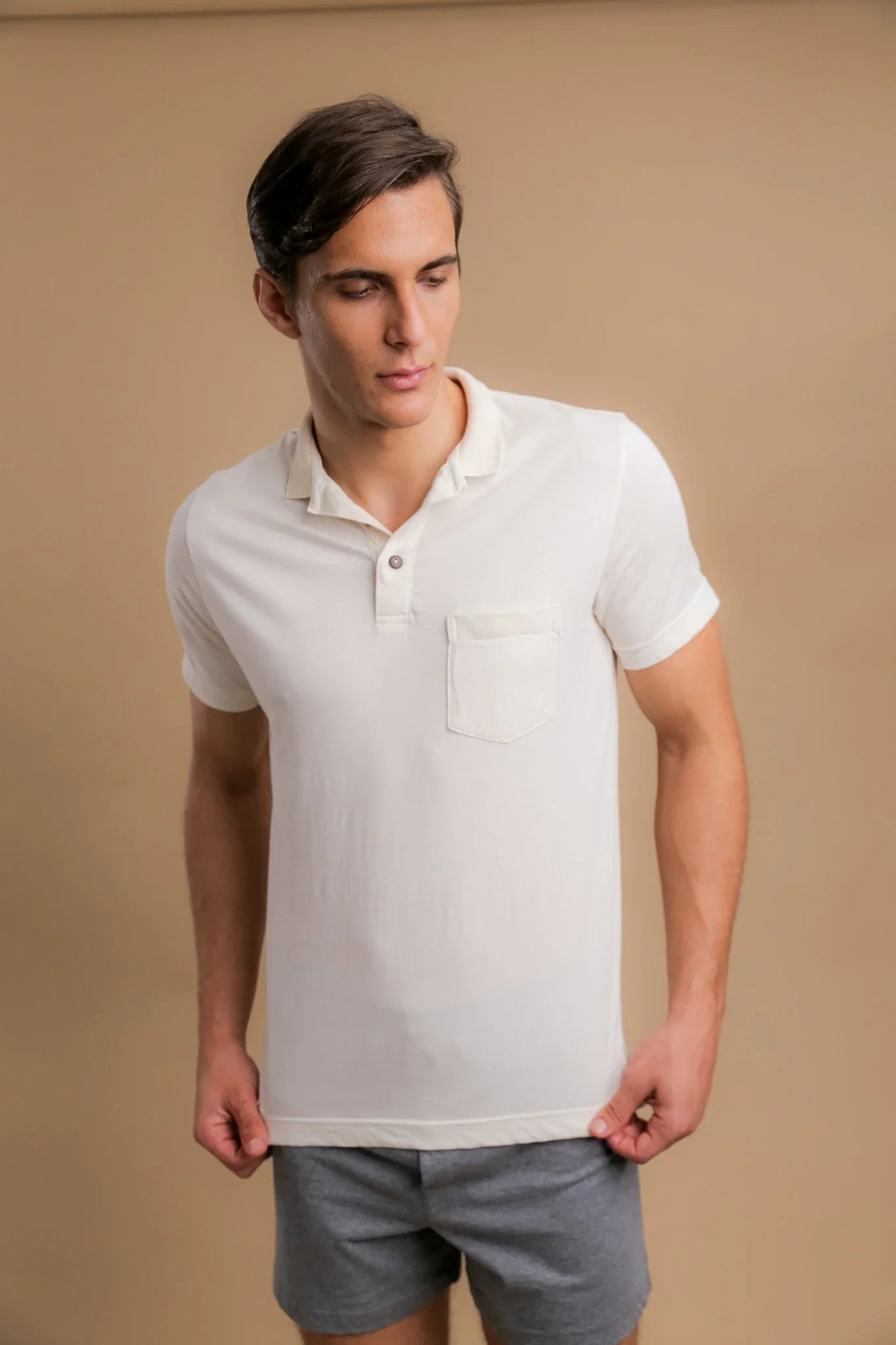 Men's Light Organic Polo Tee