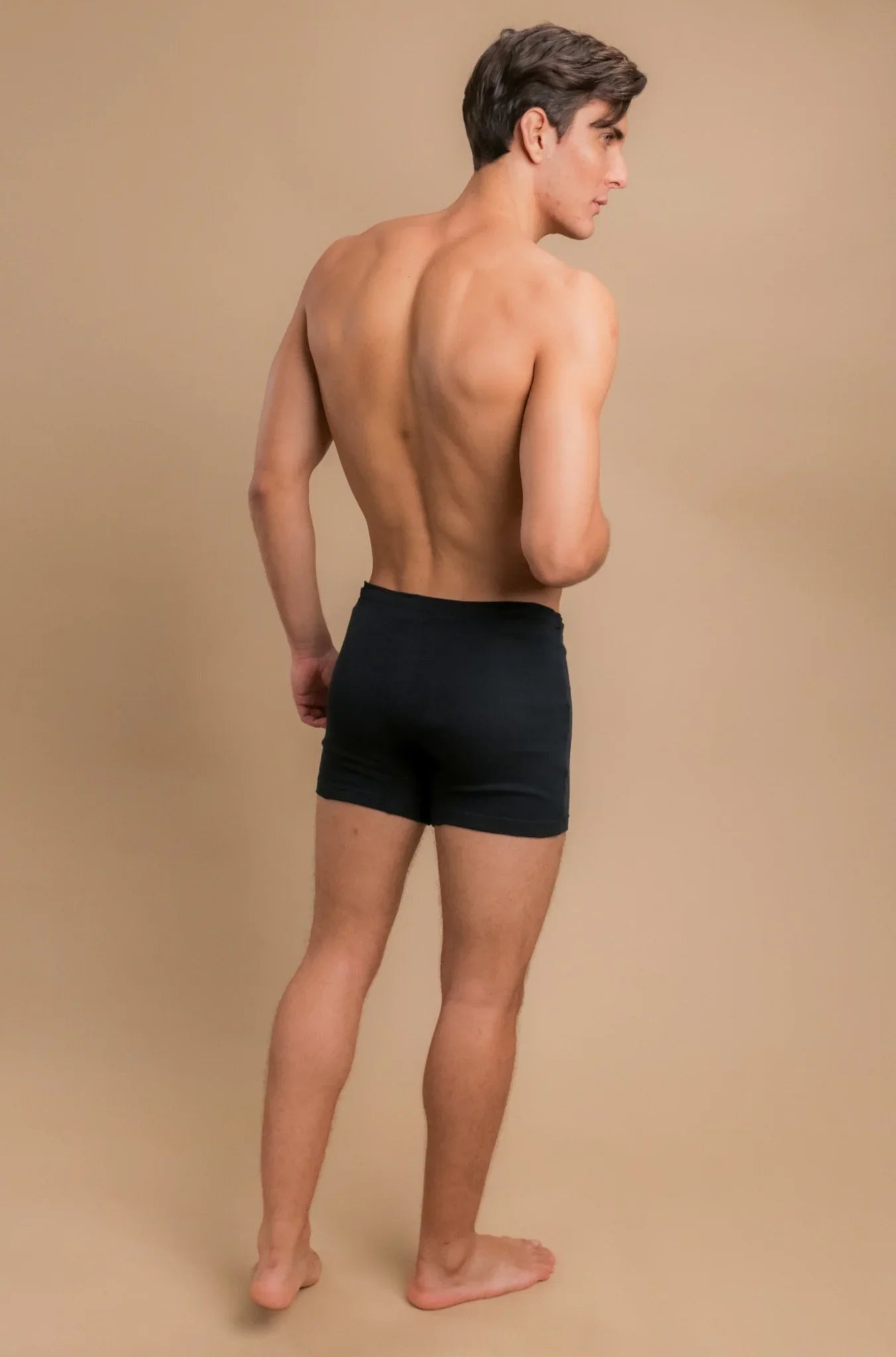 Men's Rib Drawstring Boxer Brief with Fly