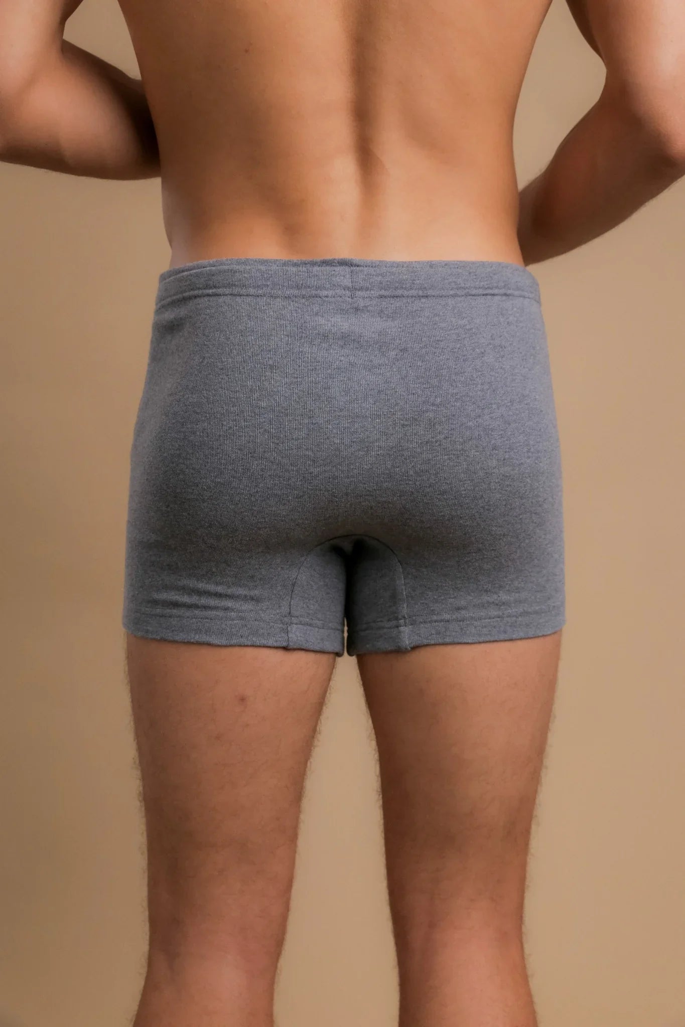 Men's Rib Drawstring Boxer Brief with Fly