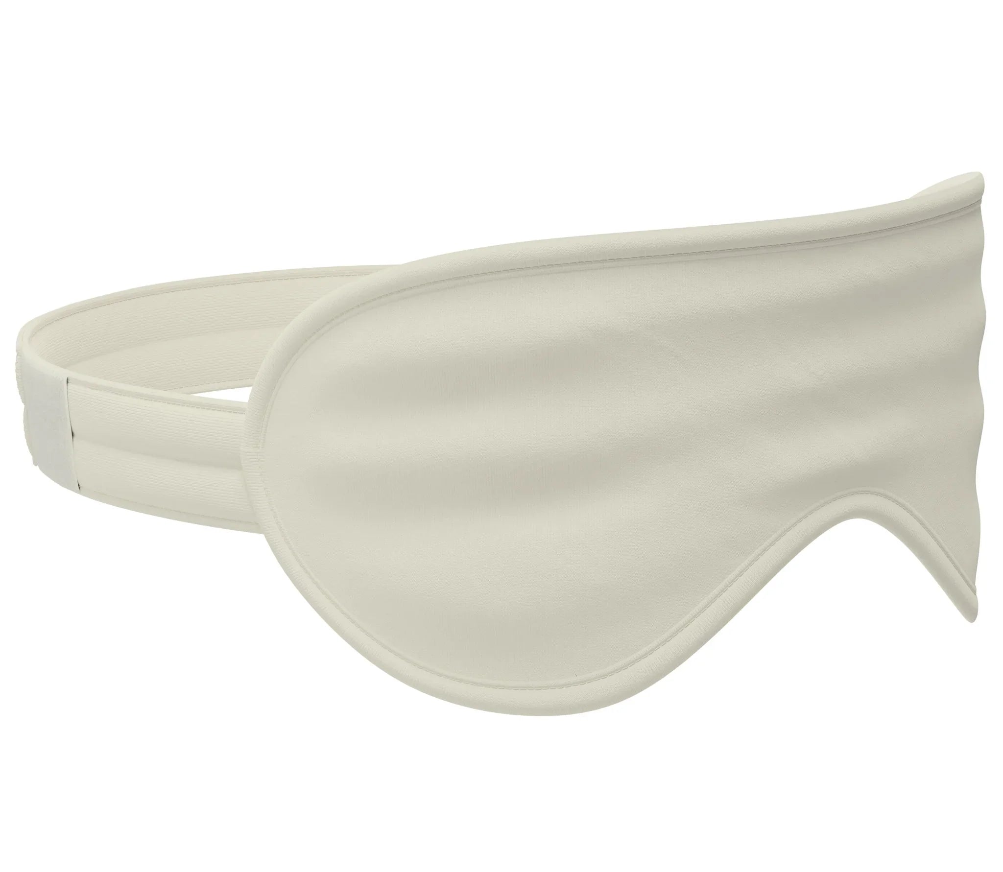 Hypoallergenic cotton sleep eye mask in off-white, designed for sensitive skin