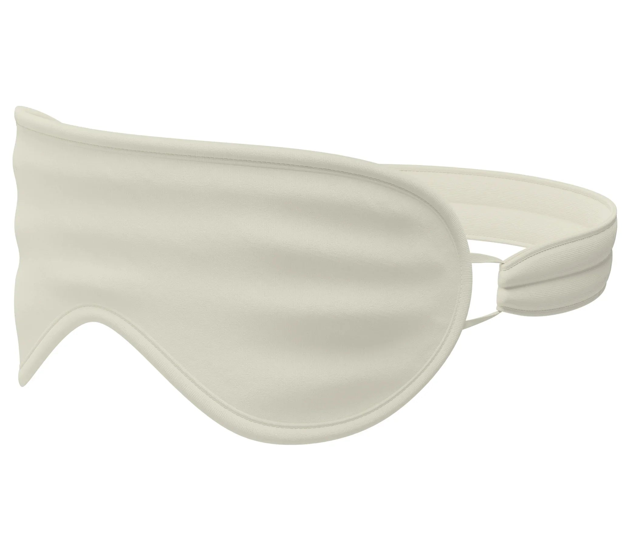 Hypoallergenic cotton sleep eye mask in off-white, designed for sensitive skin