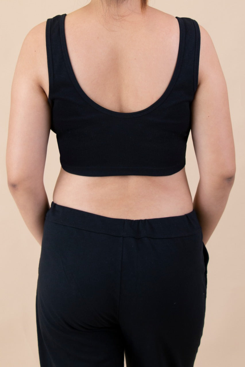 Women's 100% Organic Cotton Rib Bra Liner